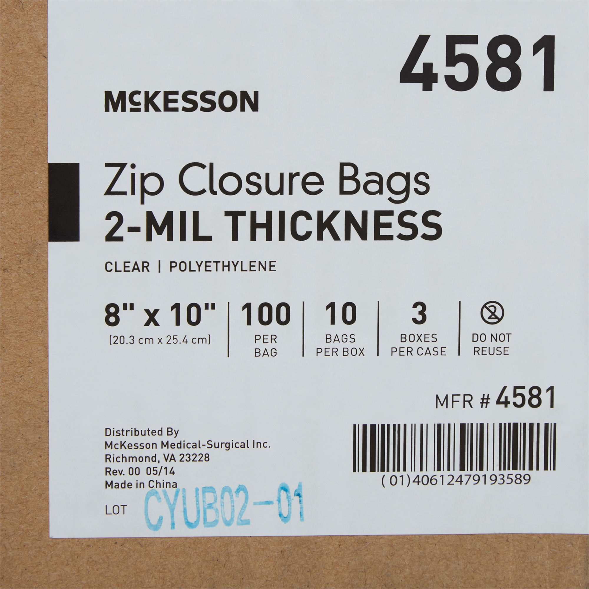 McKesson Zip Closure Bag, 8 X 10 Inches - Image 7