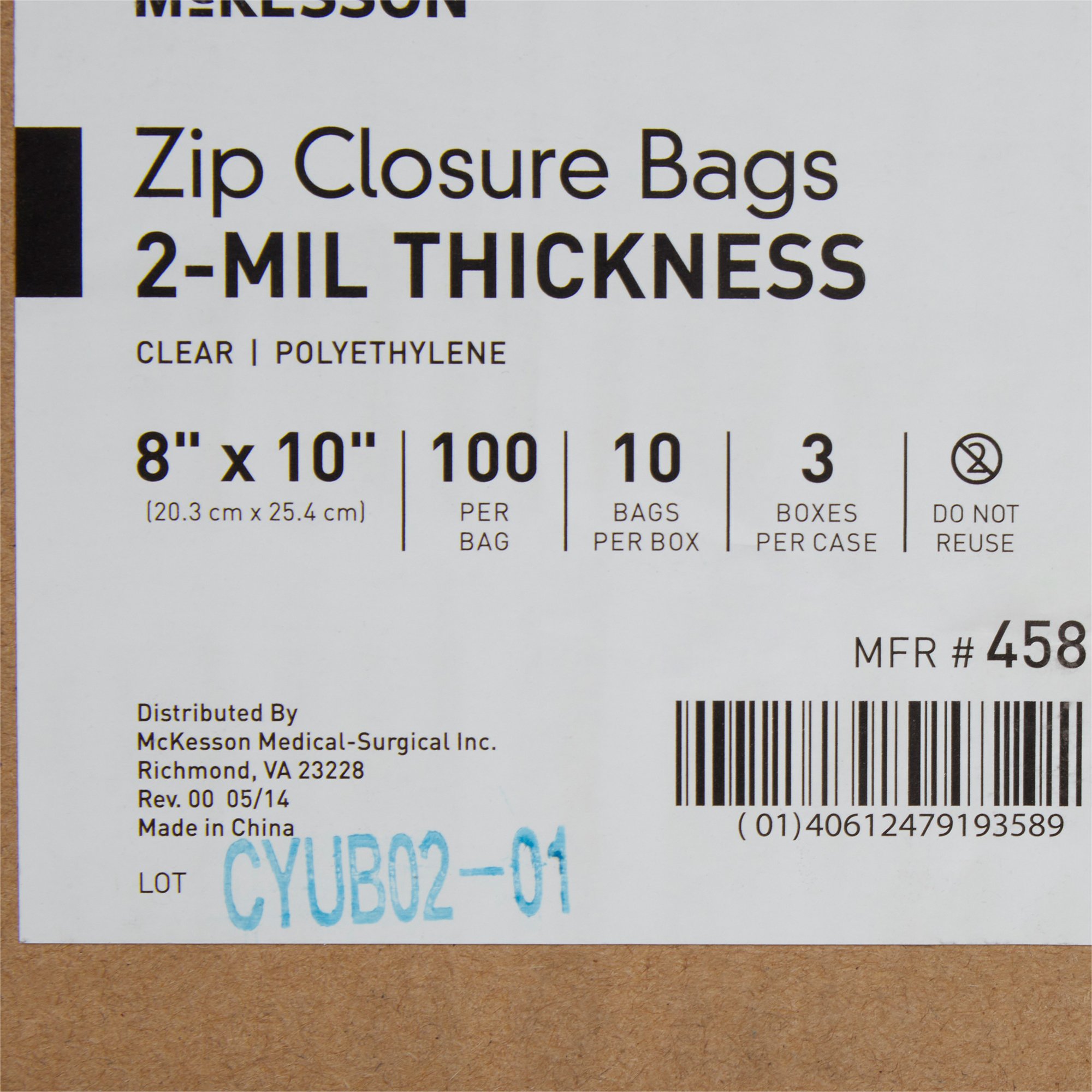 McKesson Zip Closure Bag, 8 X 10 Inches - Image 8