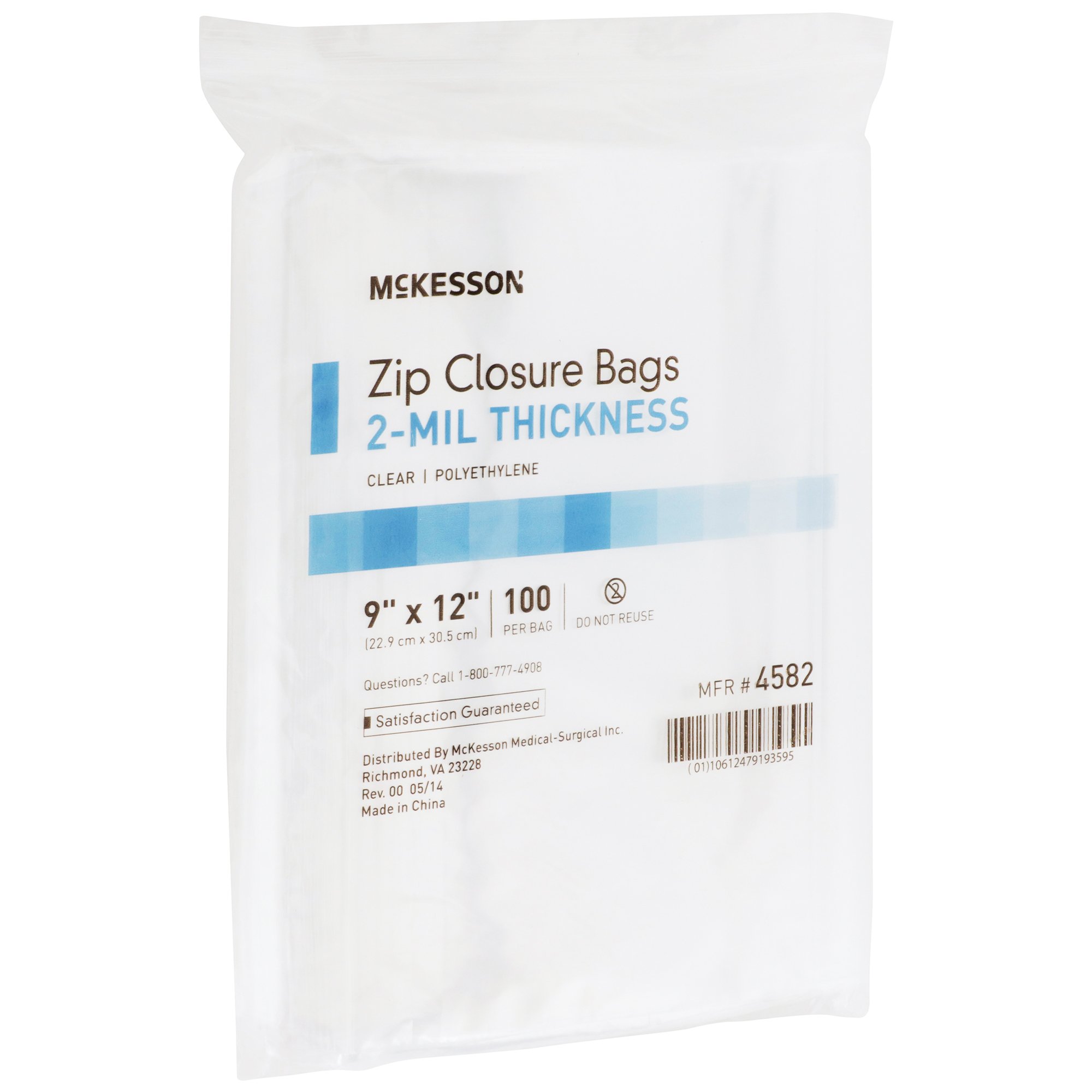 McKesson Zip Closure Bag, 9 X 12 Inches - Image 4