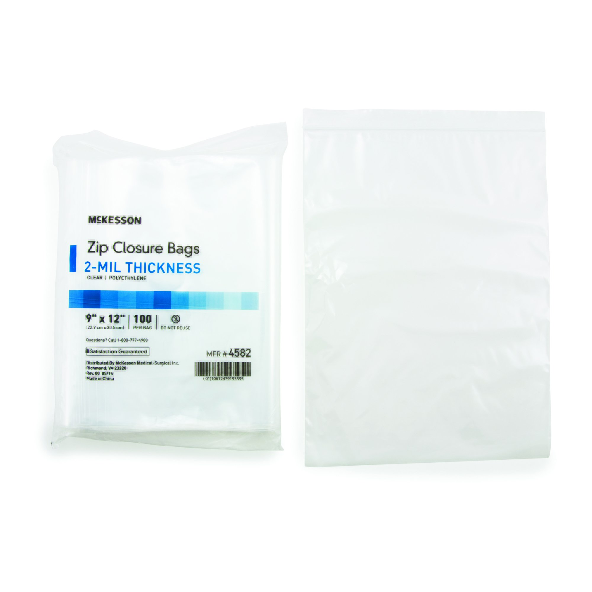 McKesson Zip Closure Bag, 9 X 12 Inches - Image 5