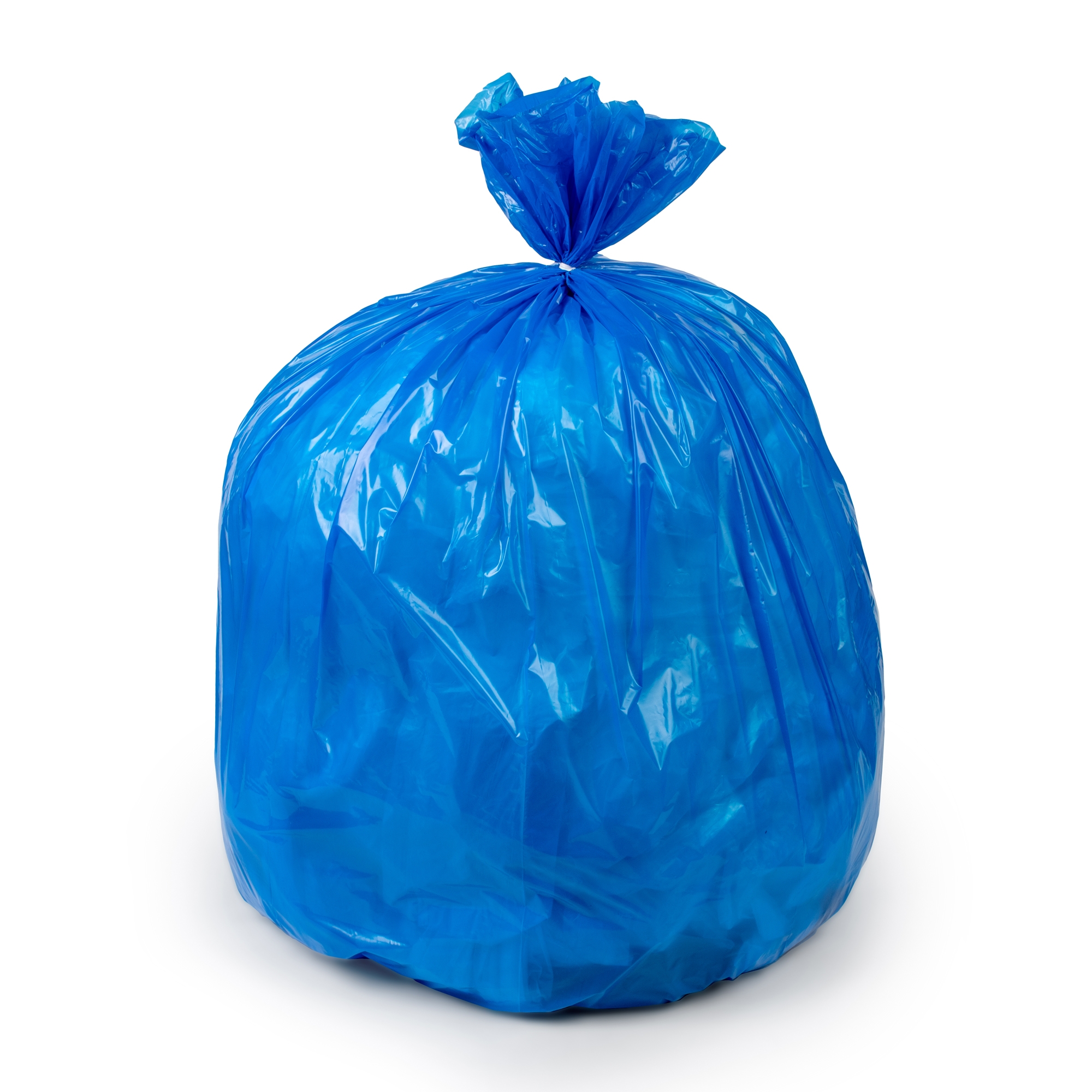 Colonial Bag Recycling Bags, Blue, 15 gal.