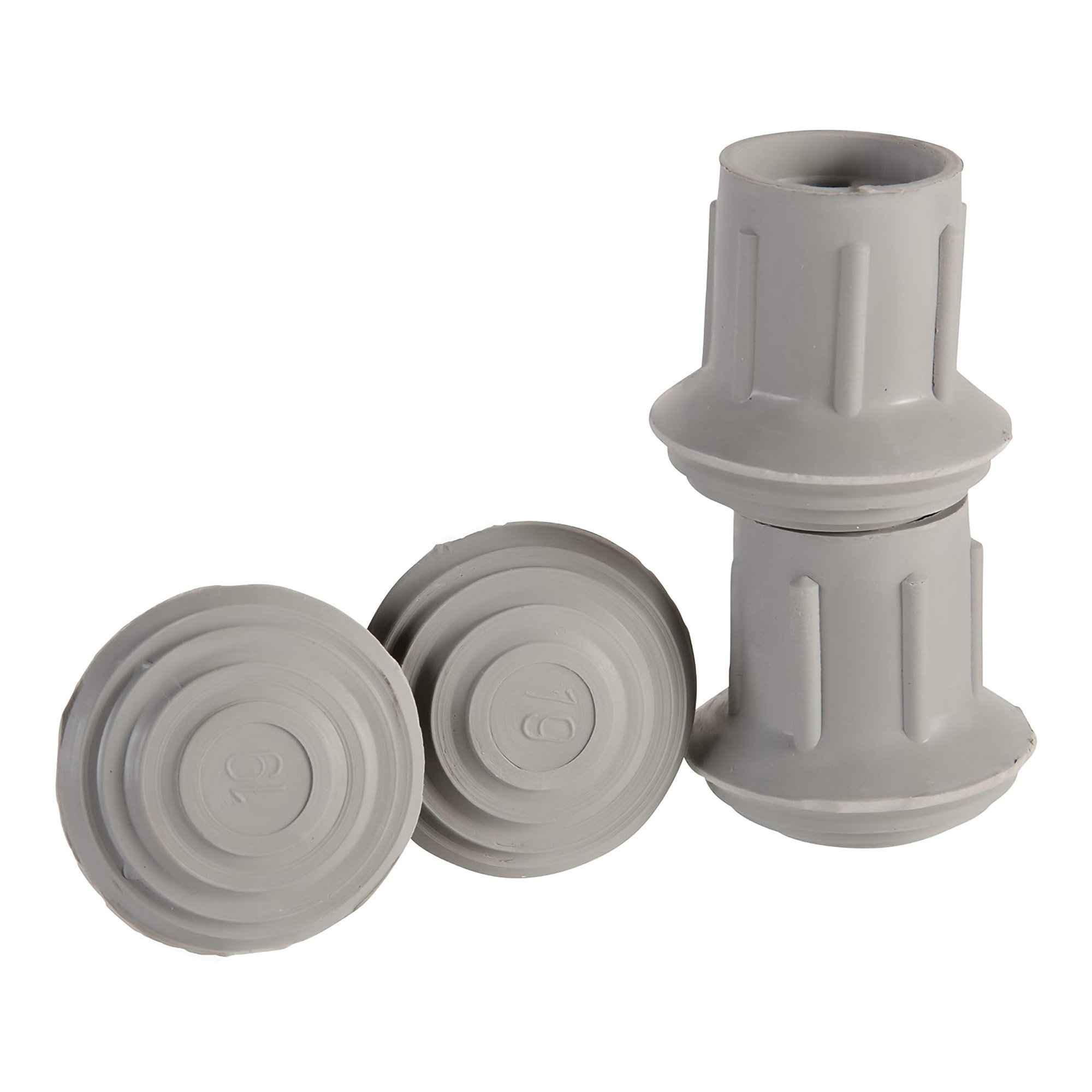 Mabis Replacement Tips for Walkers, Canes and Commode Chairs, 1-inch - Image 2