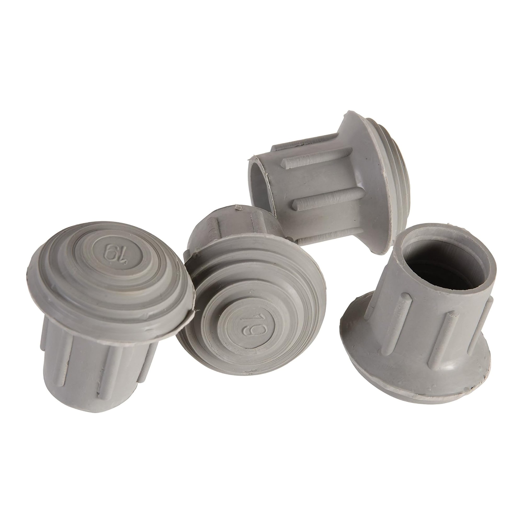 Mabis Replacement Tips for Walkers, Canes and Commode Chairs, 1-inch - Image 3