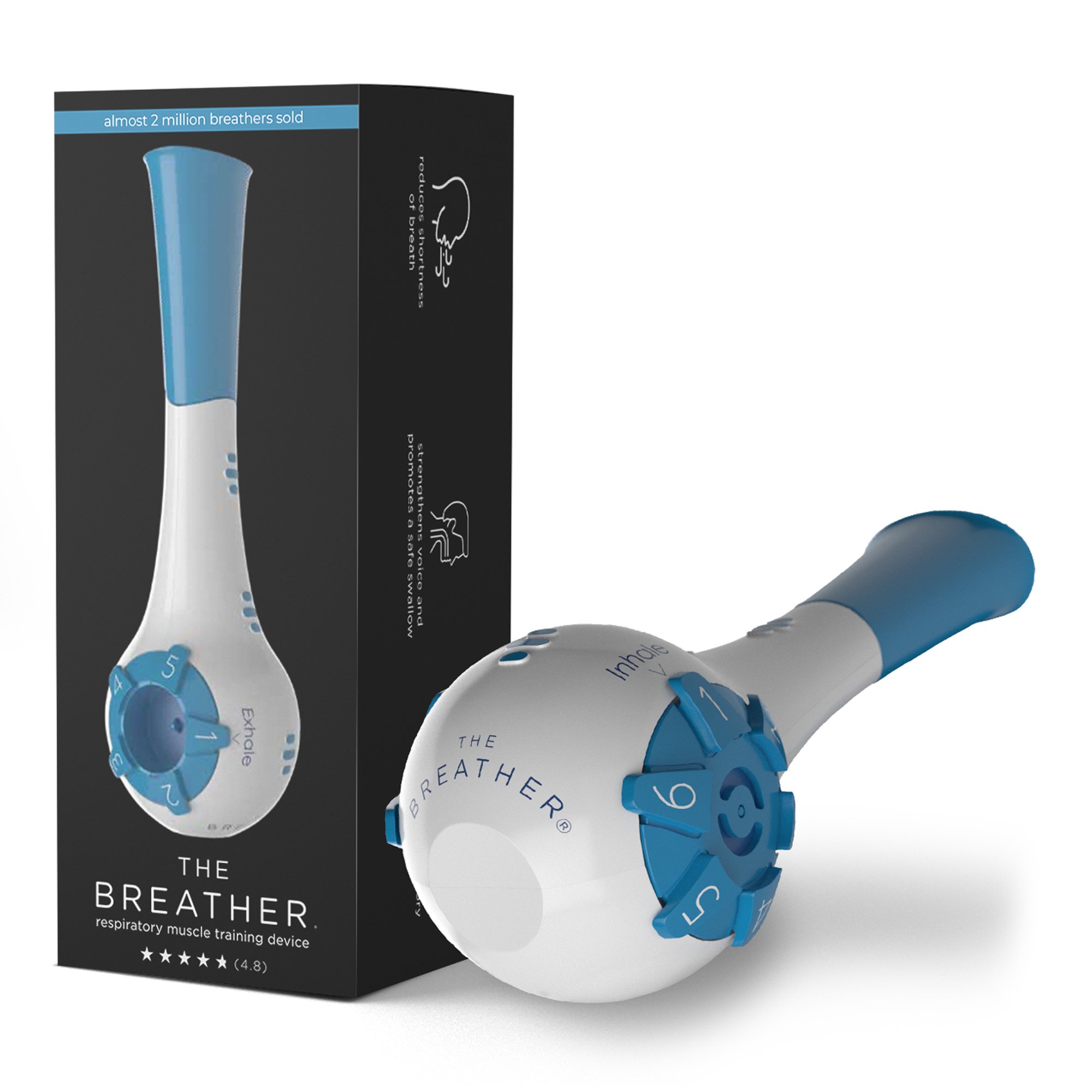 The Breather® Respiratory Exerciser, Blue - Image 2
