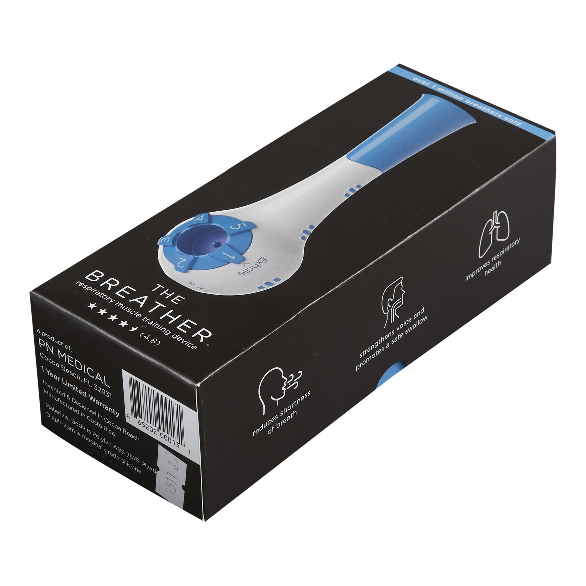 The Breather® Respiratory Exerciser, Blue - Image 3