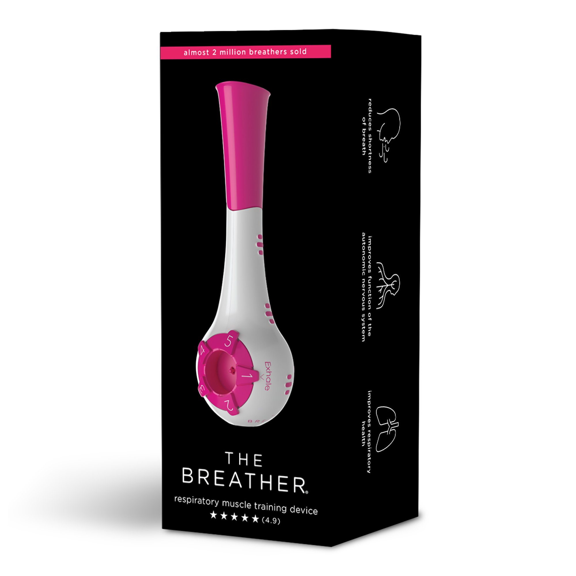 The Breather® Respiratory Exerciser, Pink - Image 2