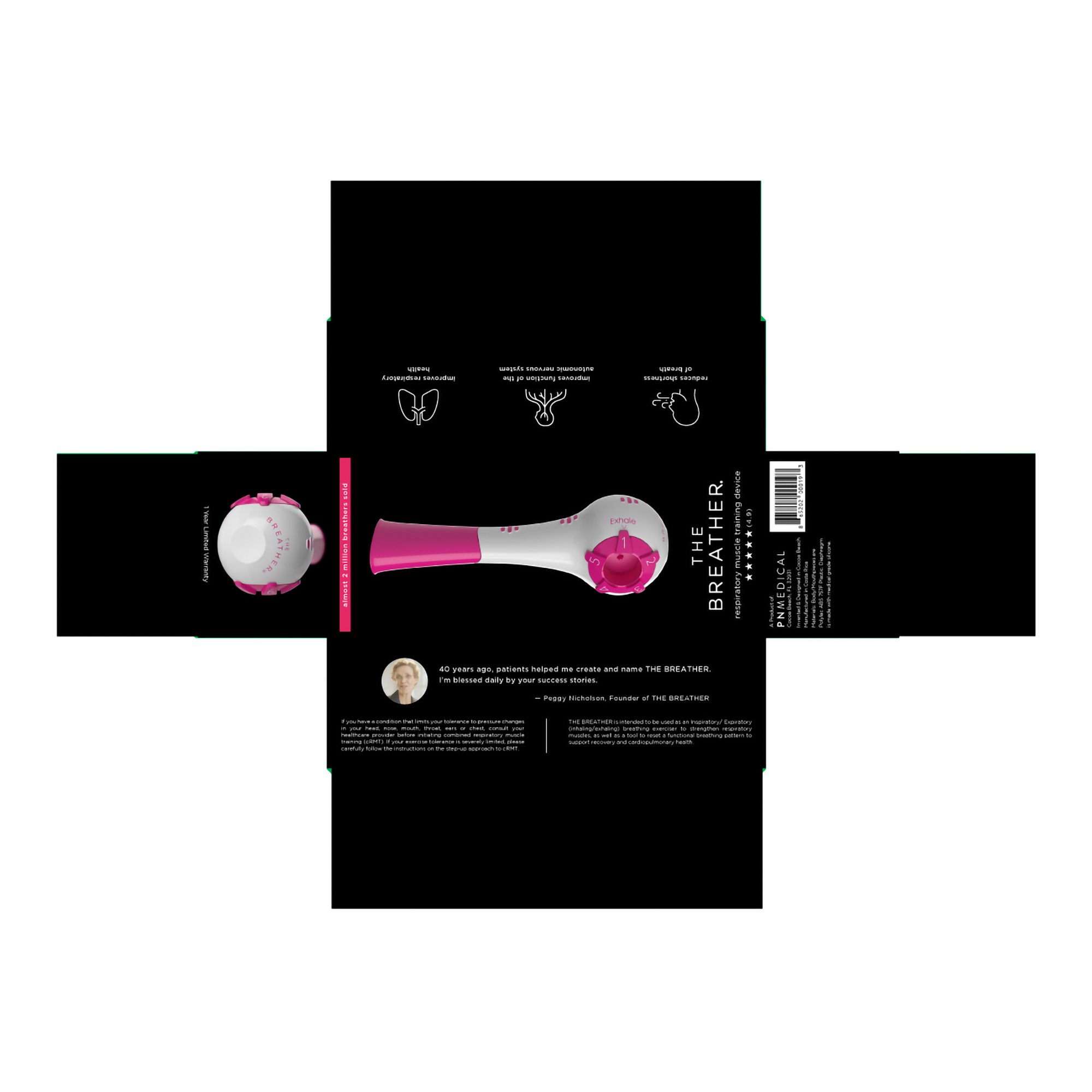 The Breather® Respiratory Exerciser, Pink - Image 10