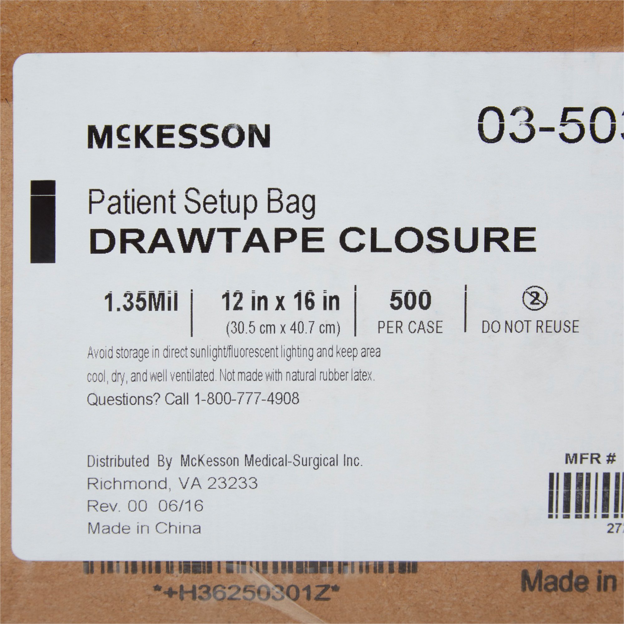 McKesson PULL-TITE™ Respiratory Set-up Bag - Image 8