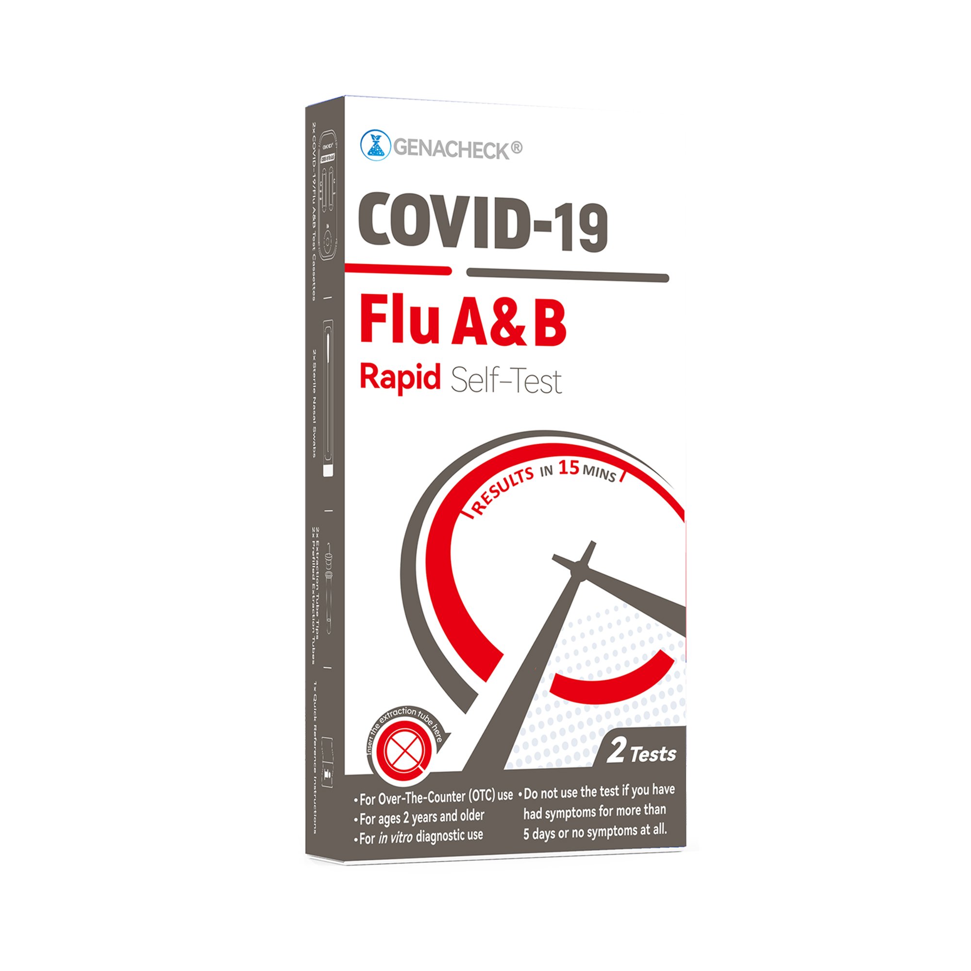 GenaCheck COVID-19/Flu A & B Rapid Self-Test - Image 2