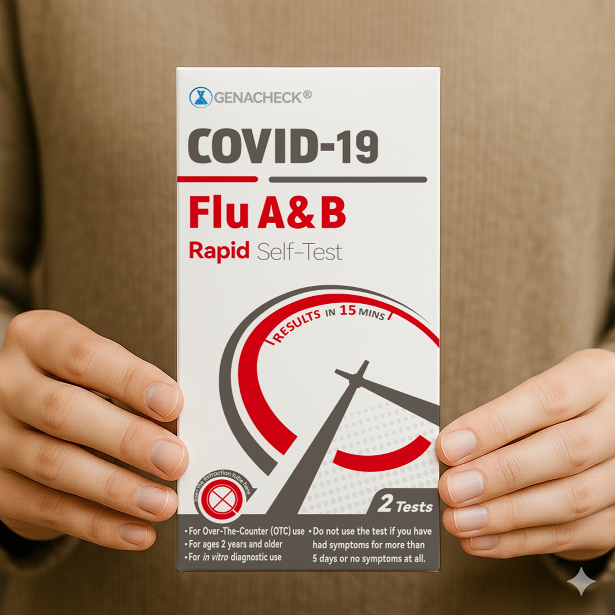 GenaCheck COVID-19/Flu A & B Rapid Self-Test - Image 9
