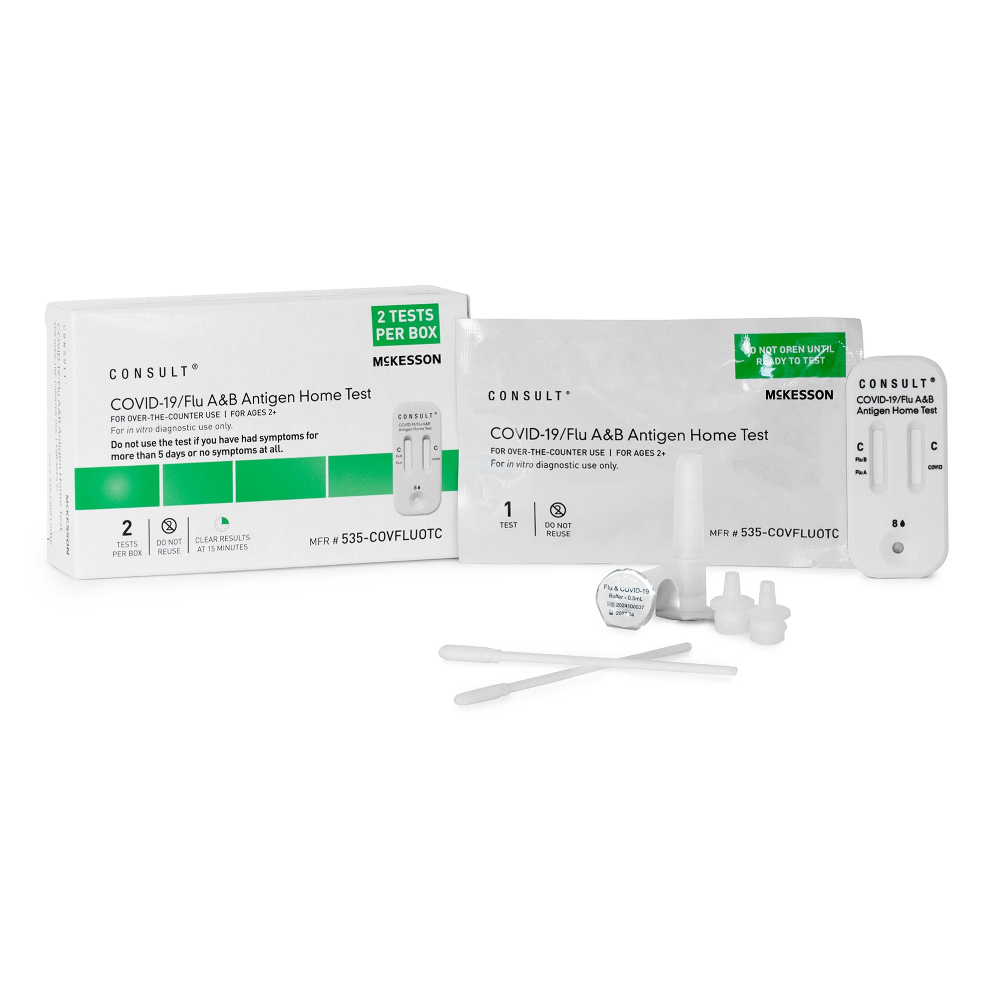McKesson Consult® COVID-19/Flu A & B Antigen Home Test - Image 9