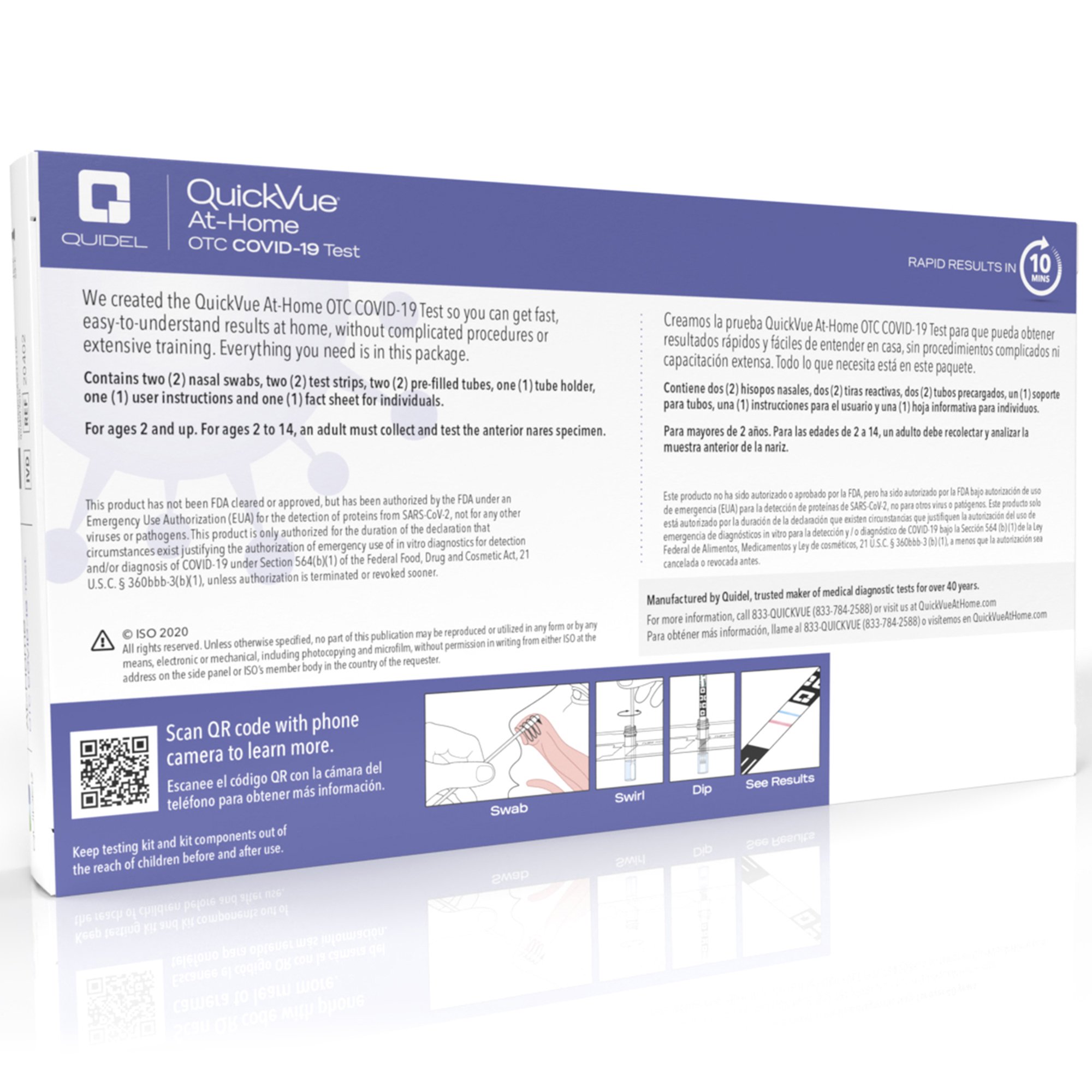 QuickVue® At-Home OTC COVID-19 Respiratory Test Kit - Image 3