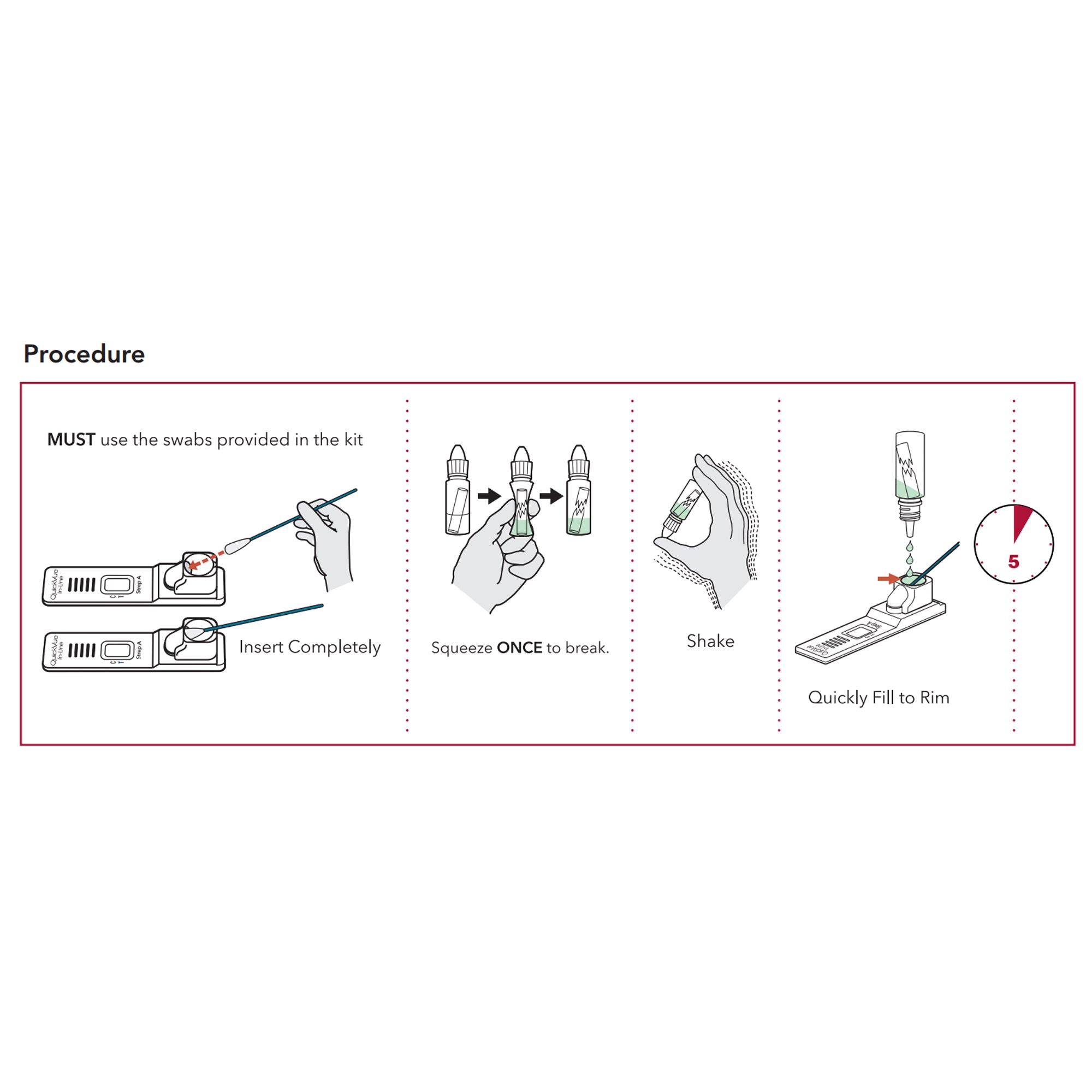 QuickVue® In-Line® Strep A Infectious Disease Immunoassay Respiratory Test Kit - Image 2