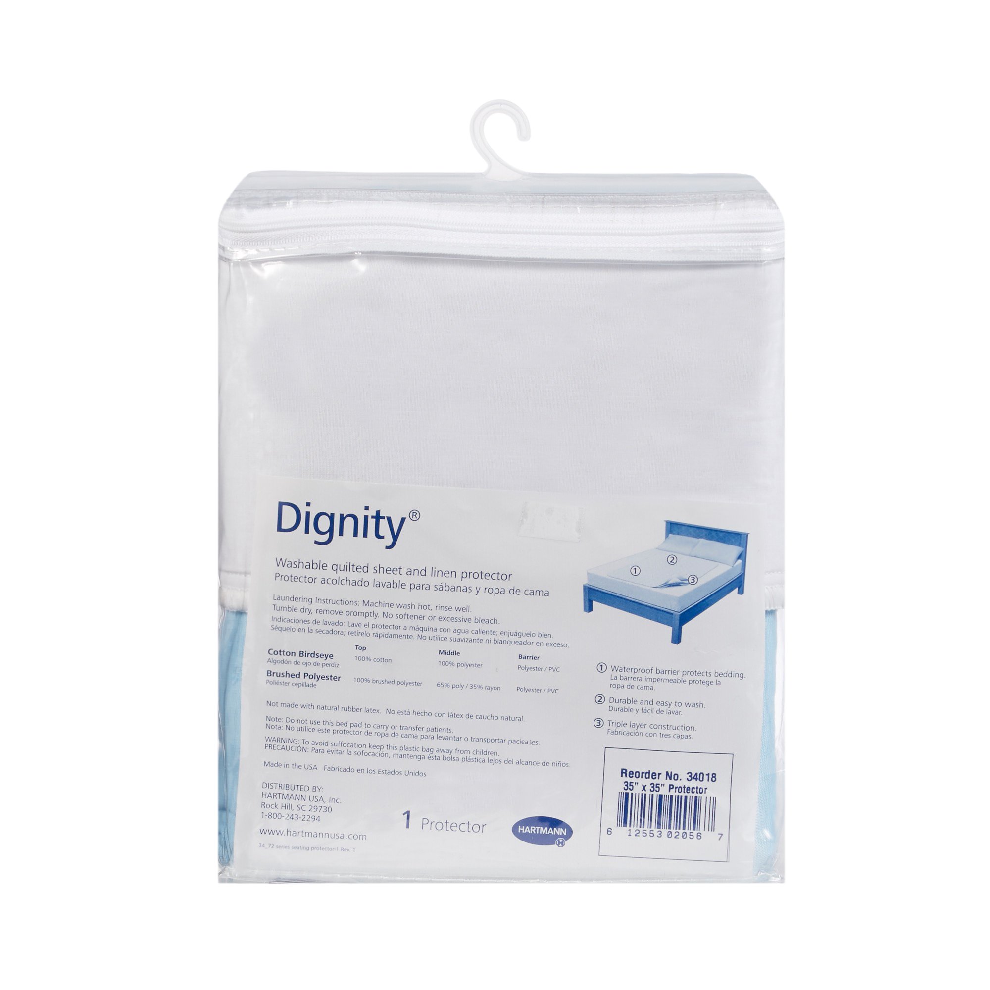 Dignity® Washable Protectors Underpad with Tuckable Flaps, 35 x 35 Inch - Image 2
