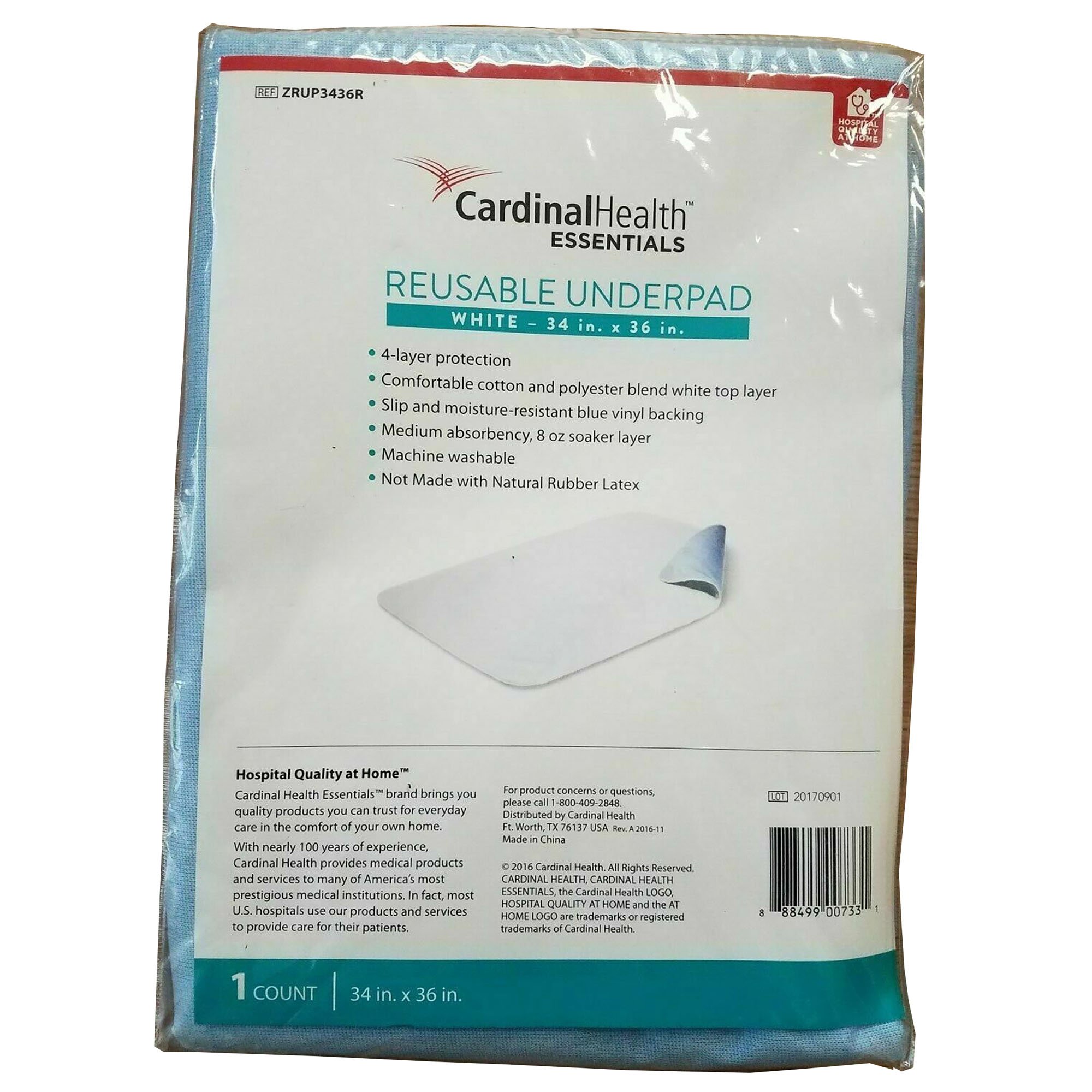 ReliaMed Underpad, Reusable, Polyester, 34 x 36 Inch - Image 4