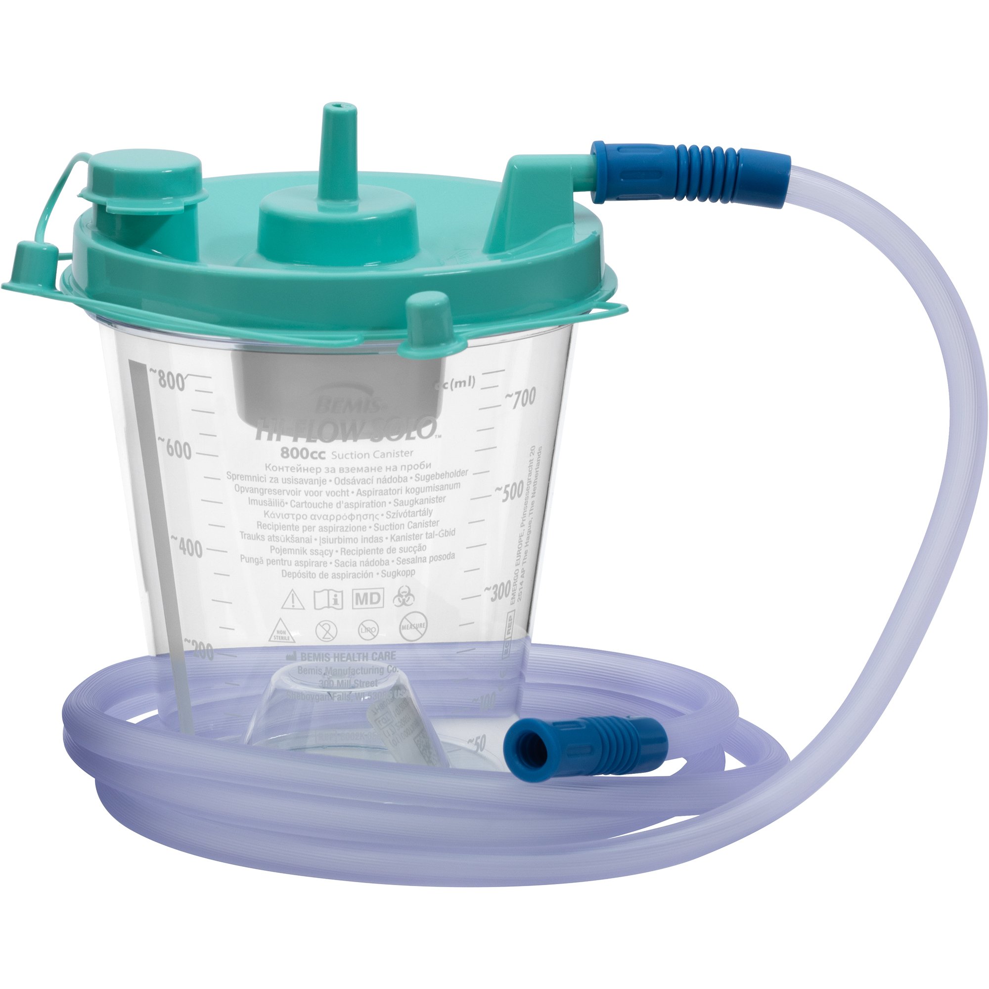 Hi-Flow™ Rigid Suction Canister Kit, 800 mL