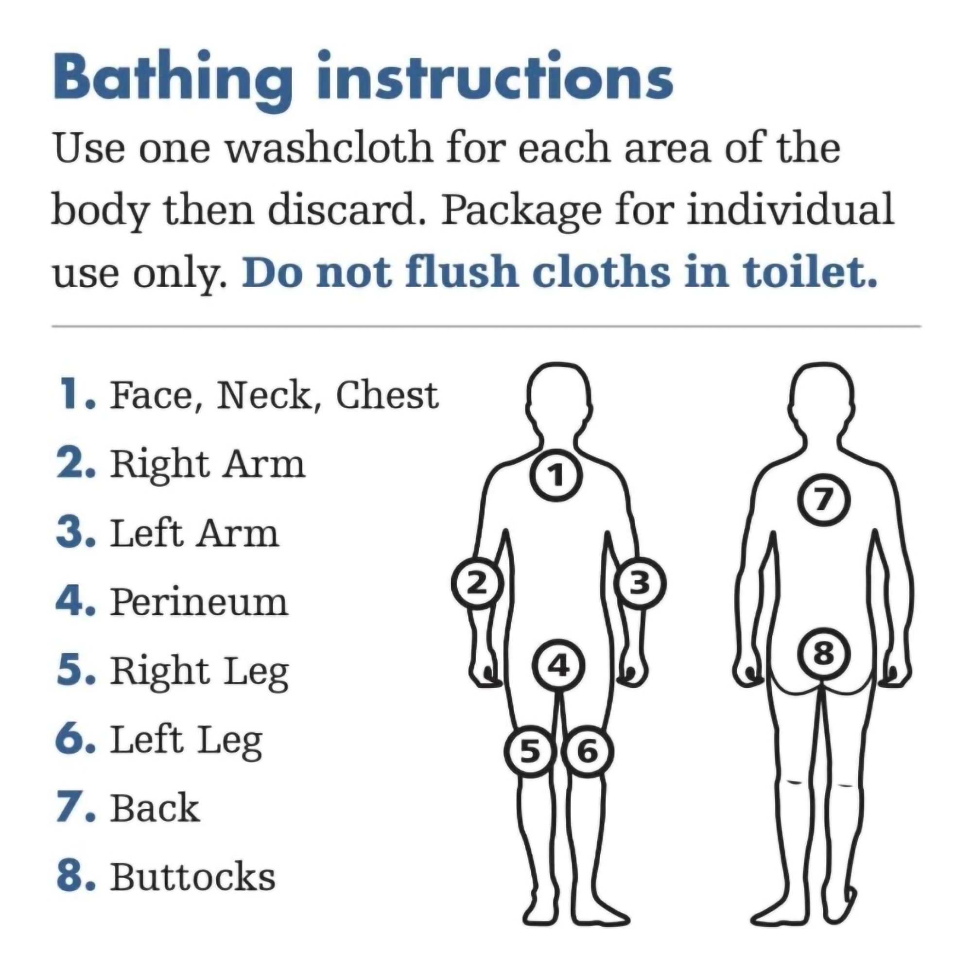 Essential Bath Rinse-Free Bath Wipes, Soft Pack - Image 7