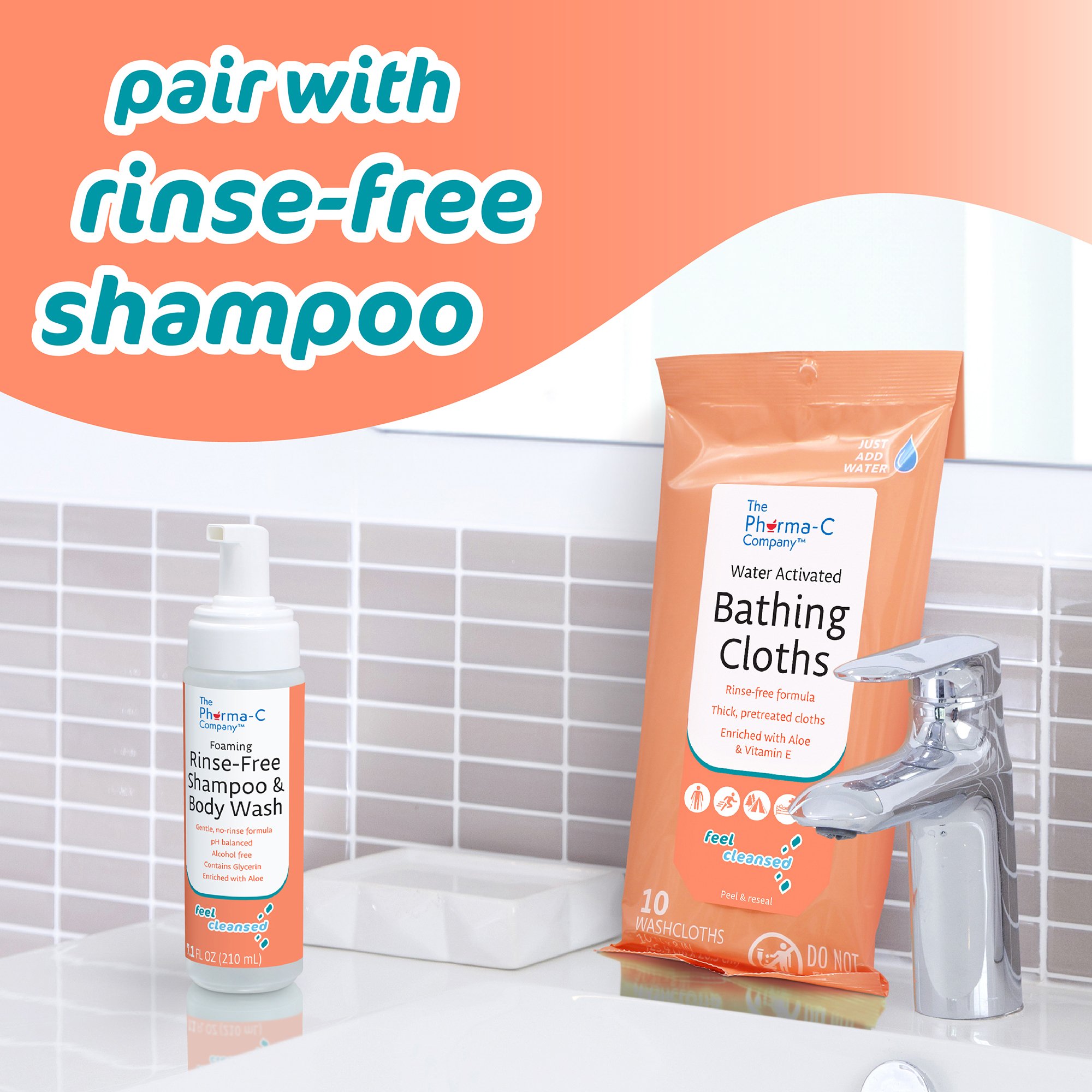The Pharma-C Company® Rinse-Free Bath Wipe - Image 6