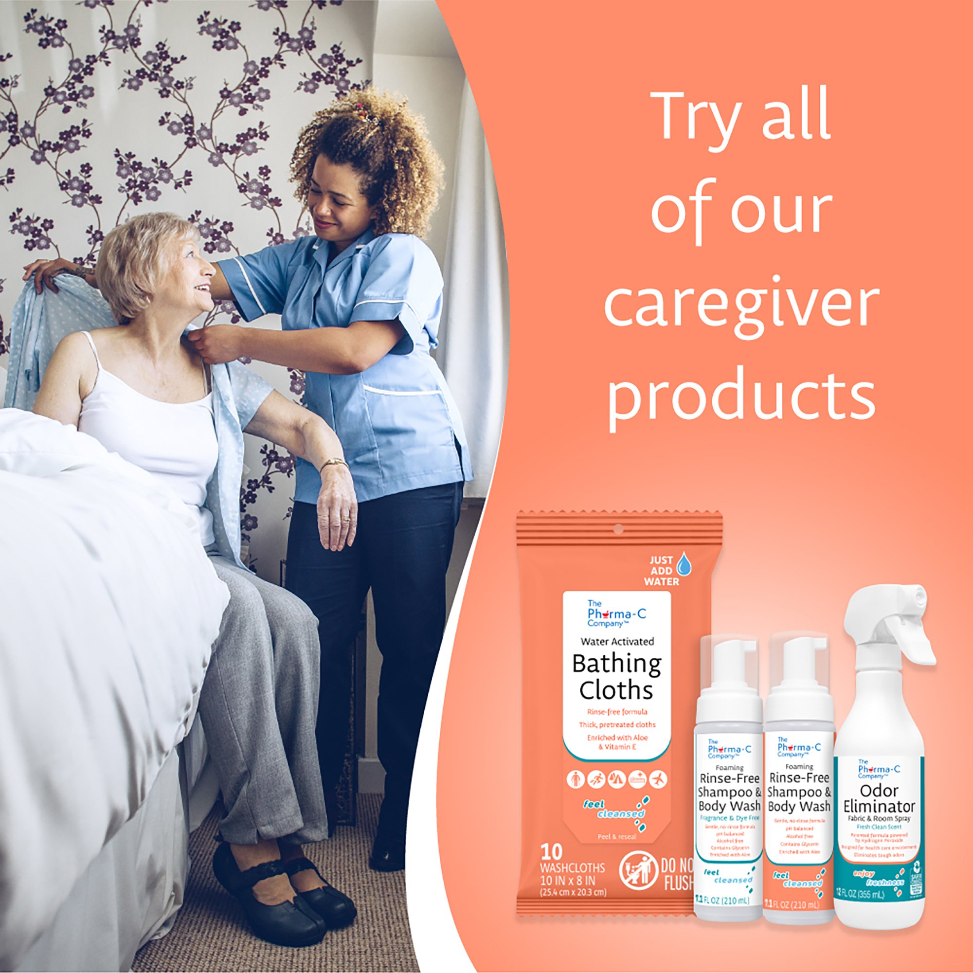 The Pharma-C Company® Rinse-Free Bath Wipe - Image 8