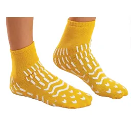 Care-Steps® Double Tread High-Risk Slipper Socks, Medium, Yellow