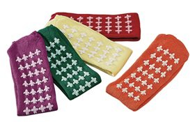 Posey® Fall Management Slipper Socks, Yellow, Standard