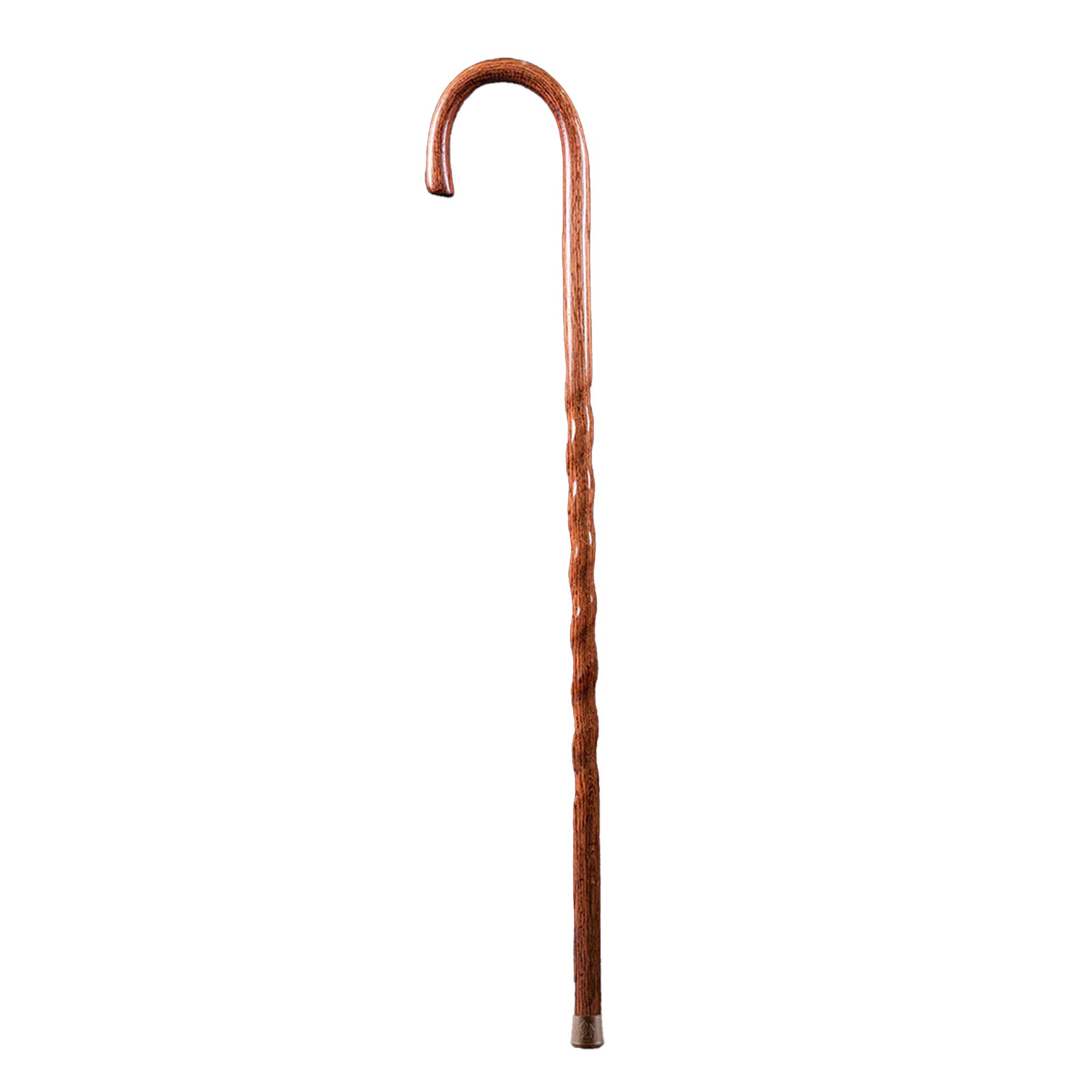 Brazos™ Twisted Oak Crookneck Cane, 37-Inch Height, Red