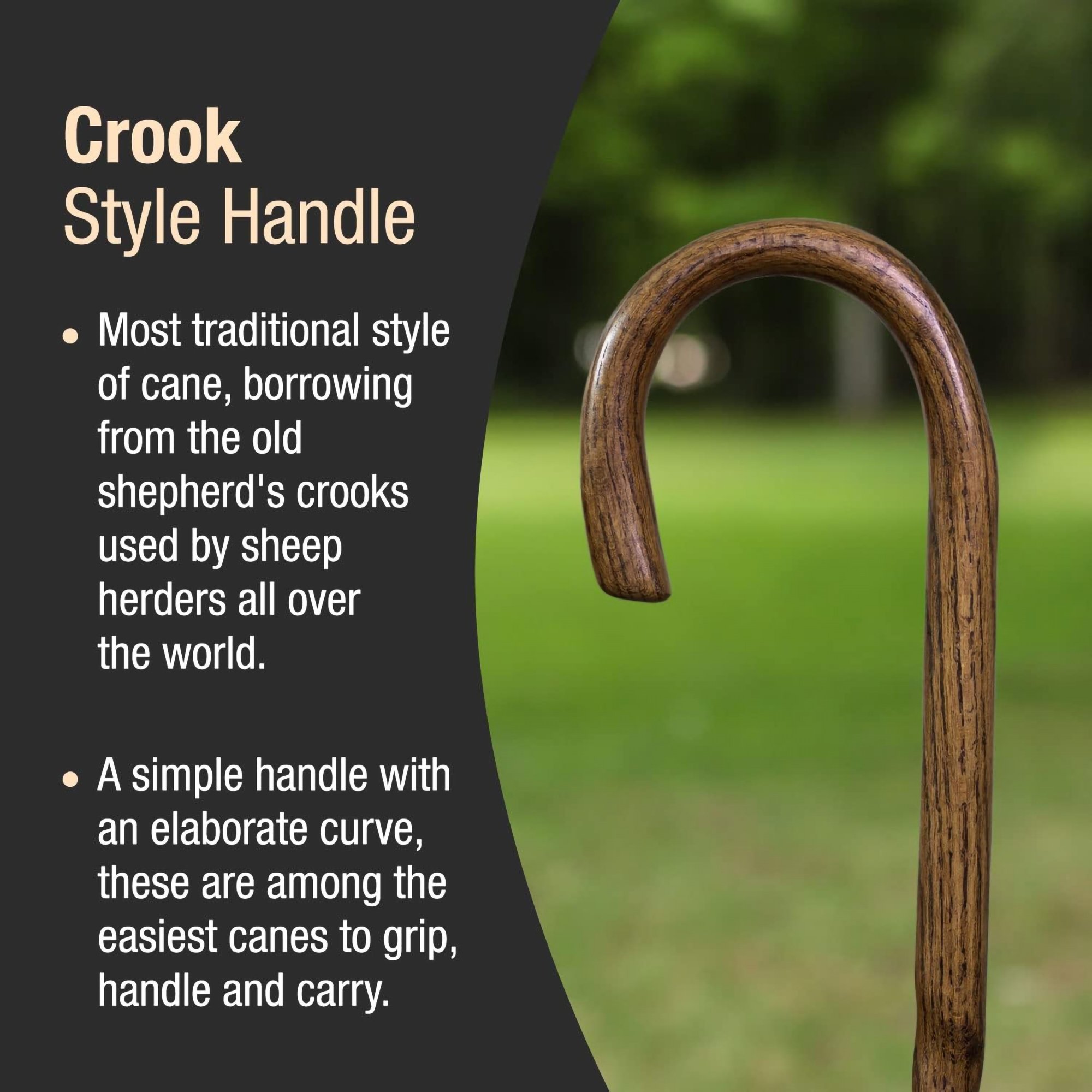 Brazos™ Twisted Oak Traditional Handcrafted Walking Cane, 37-Inch - Image 6