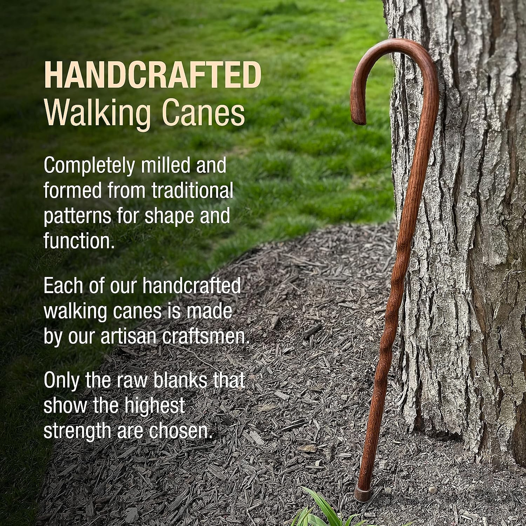 Brazos™ Twisted Oak Traditional Handcrafted Walking Cane, 37-Inch - Image 8