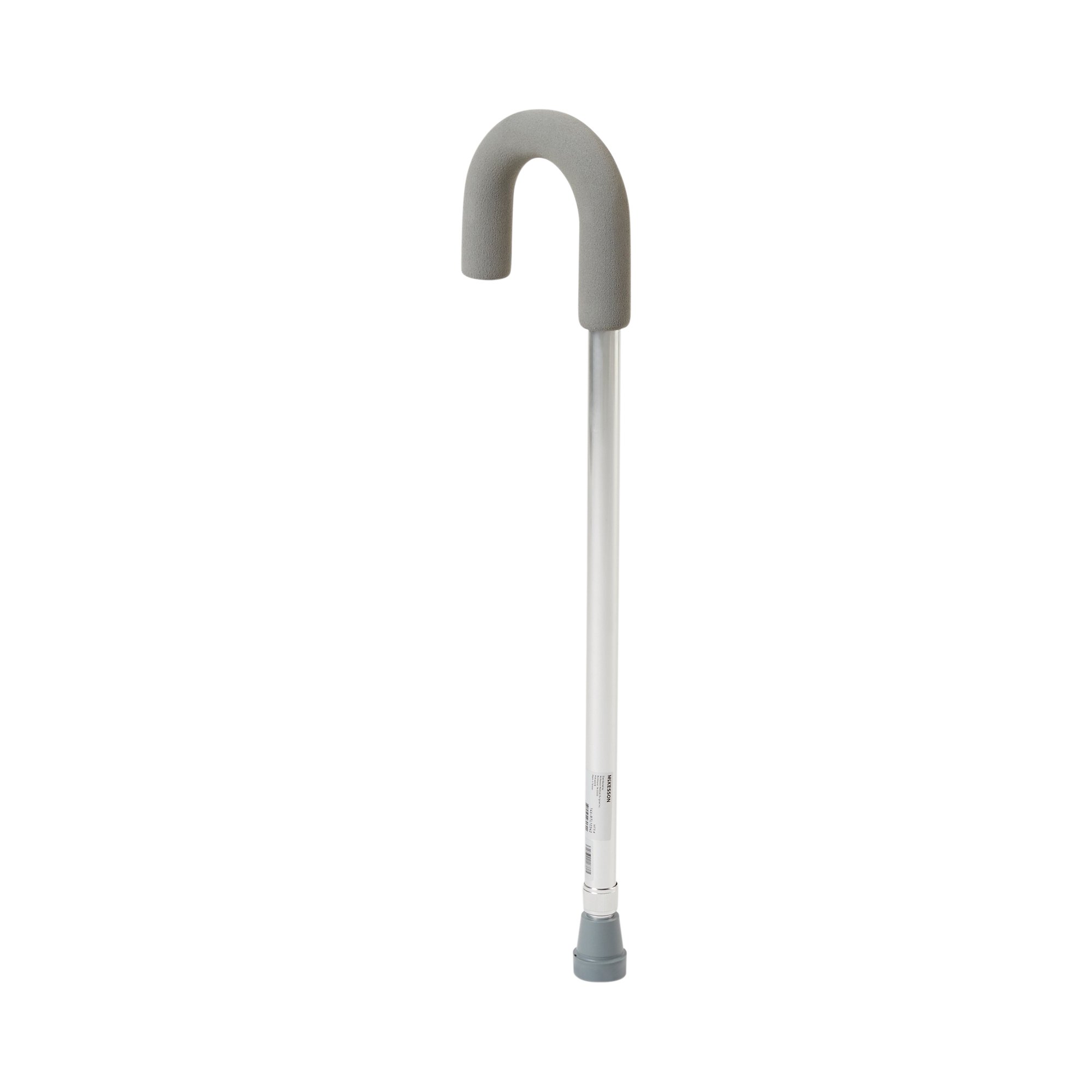 McKesson Round Handle Cane, Aluminum, Height Adjustable, Foam Grip - Image 3