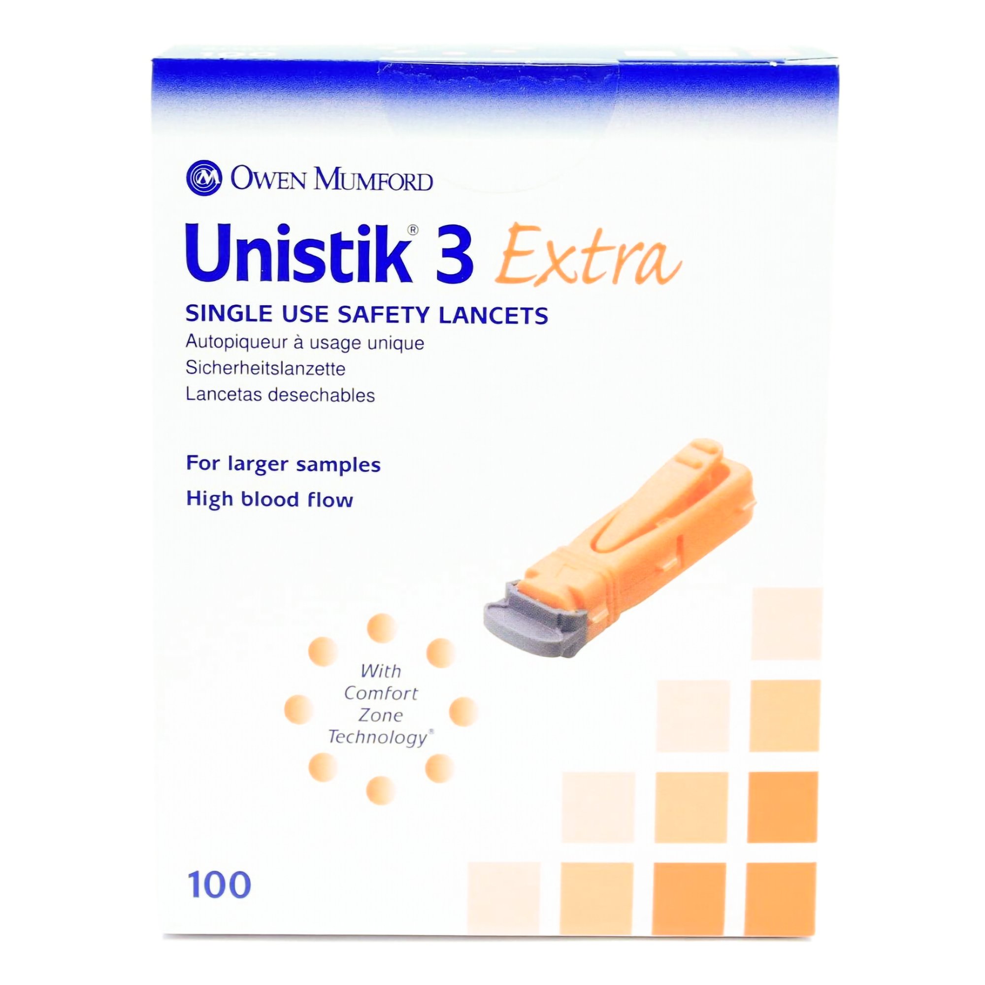 Unistik® 3 Extra Safety Lancet, 21 Gauge, 2-millimeter Depth - Image 2