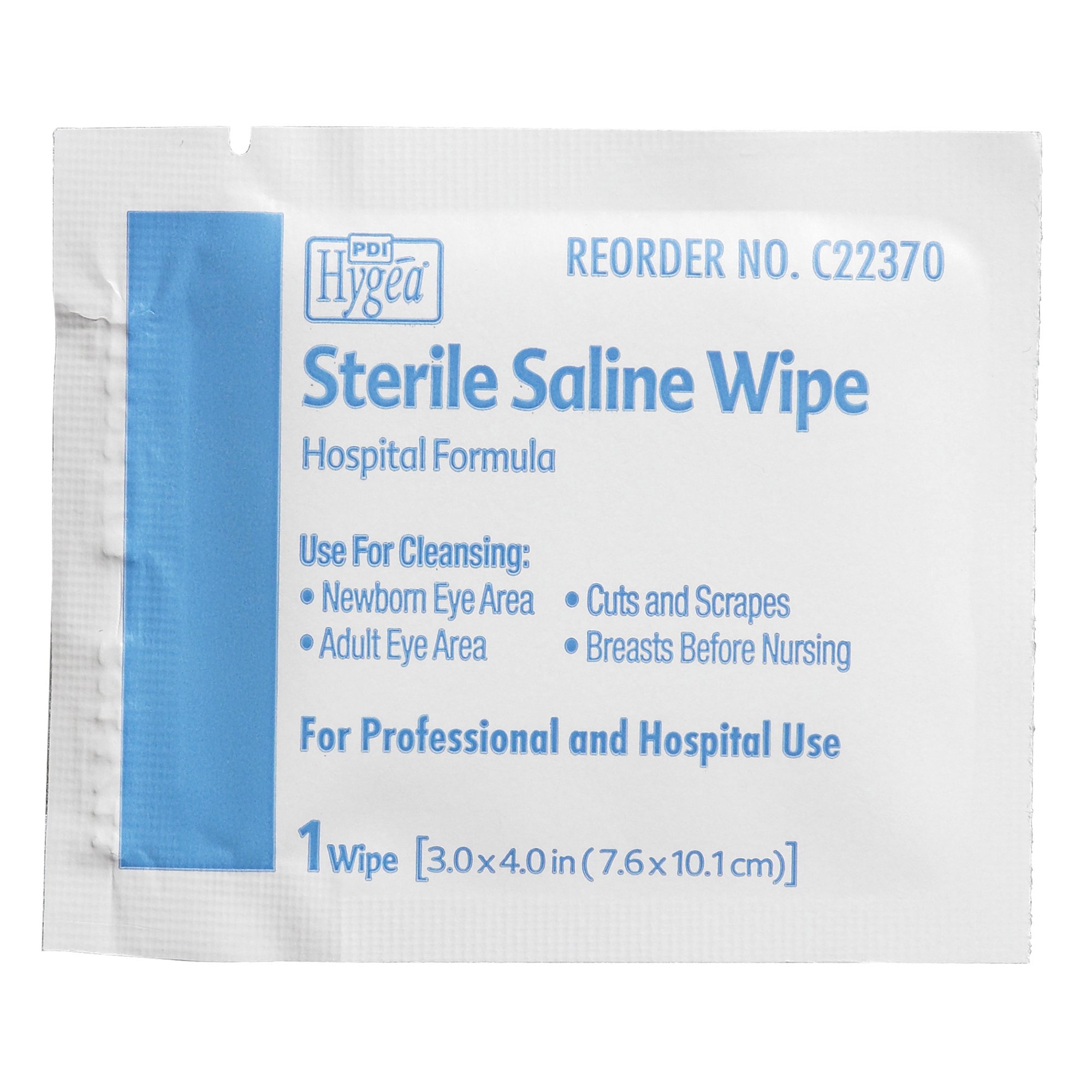 Hygea® Unscented Saline Wipe, Individual Packet - Image 3