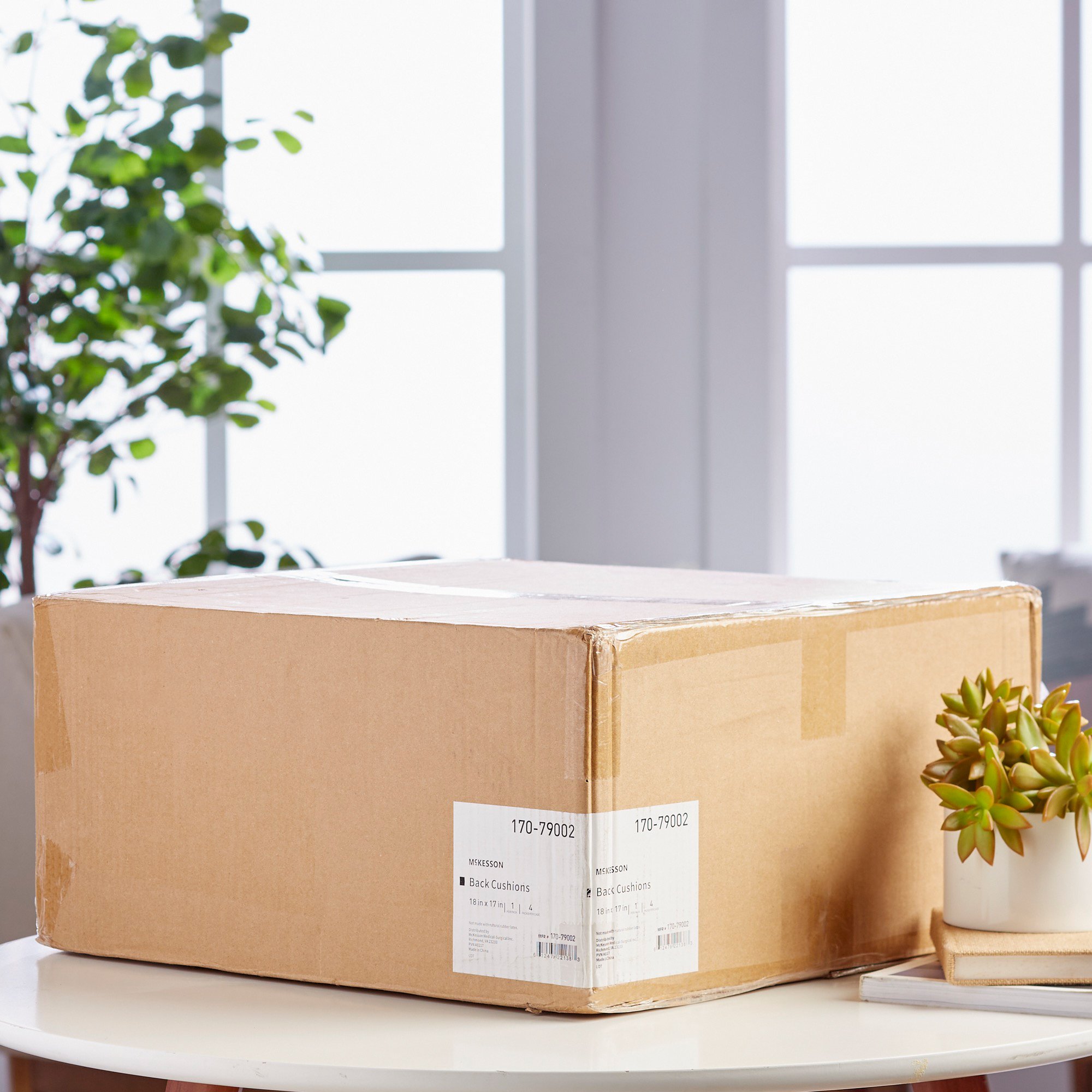 McKesson Back Support Cushion, 18 x 17 Inch, Black - Image 10