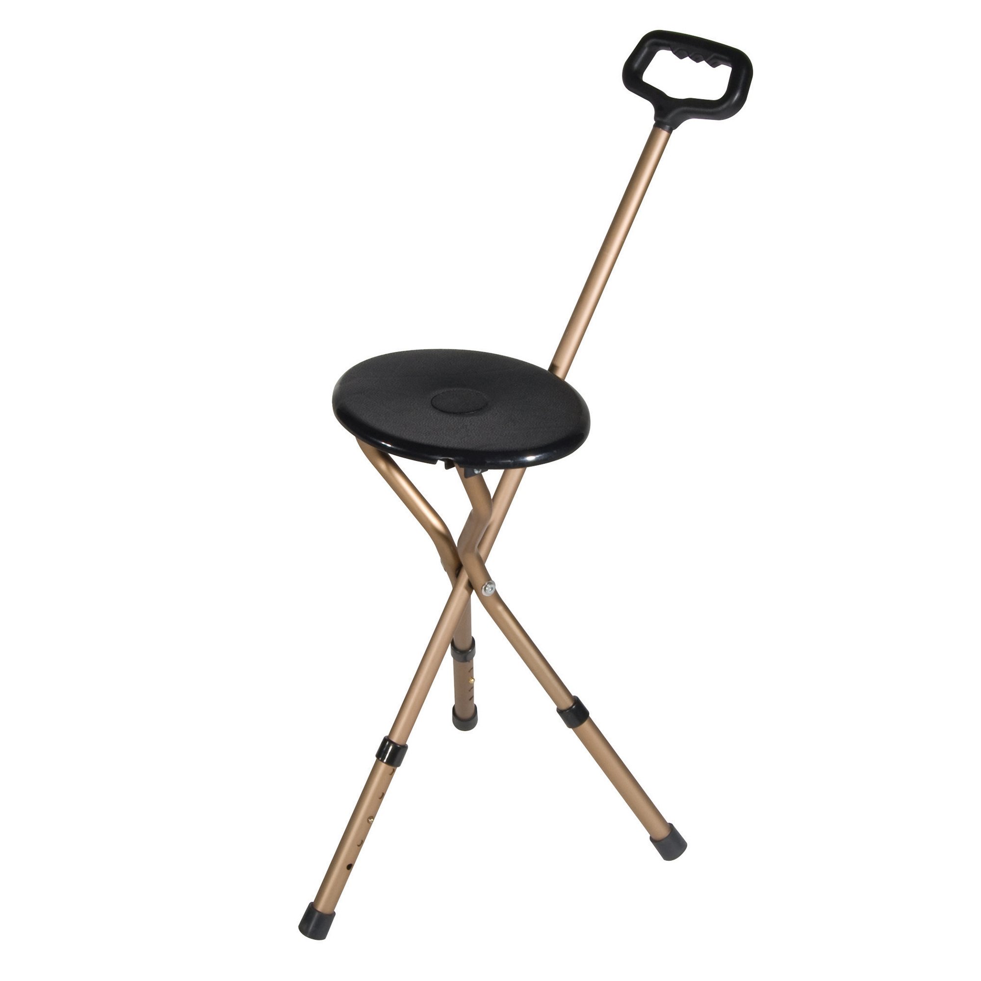 drive™ Aluminum Seat Cane, 34 - 38 Inch Height