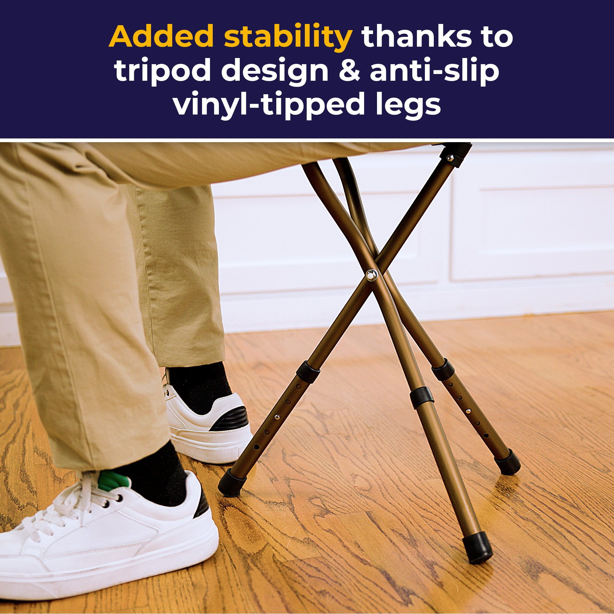 drive™ Aluminum Seat Cane, 34 - 38 Inch Height - Image 8