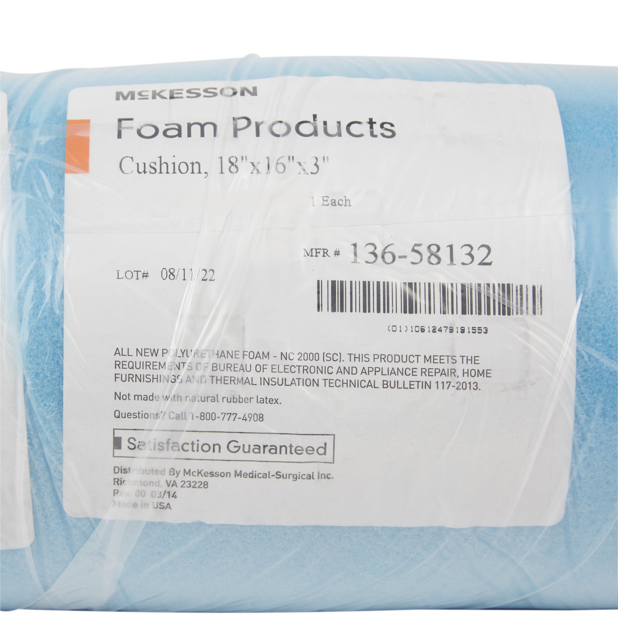 McKesson Seat Cushion, 18 W X 16 D X 3 H Inch - Image 4