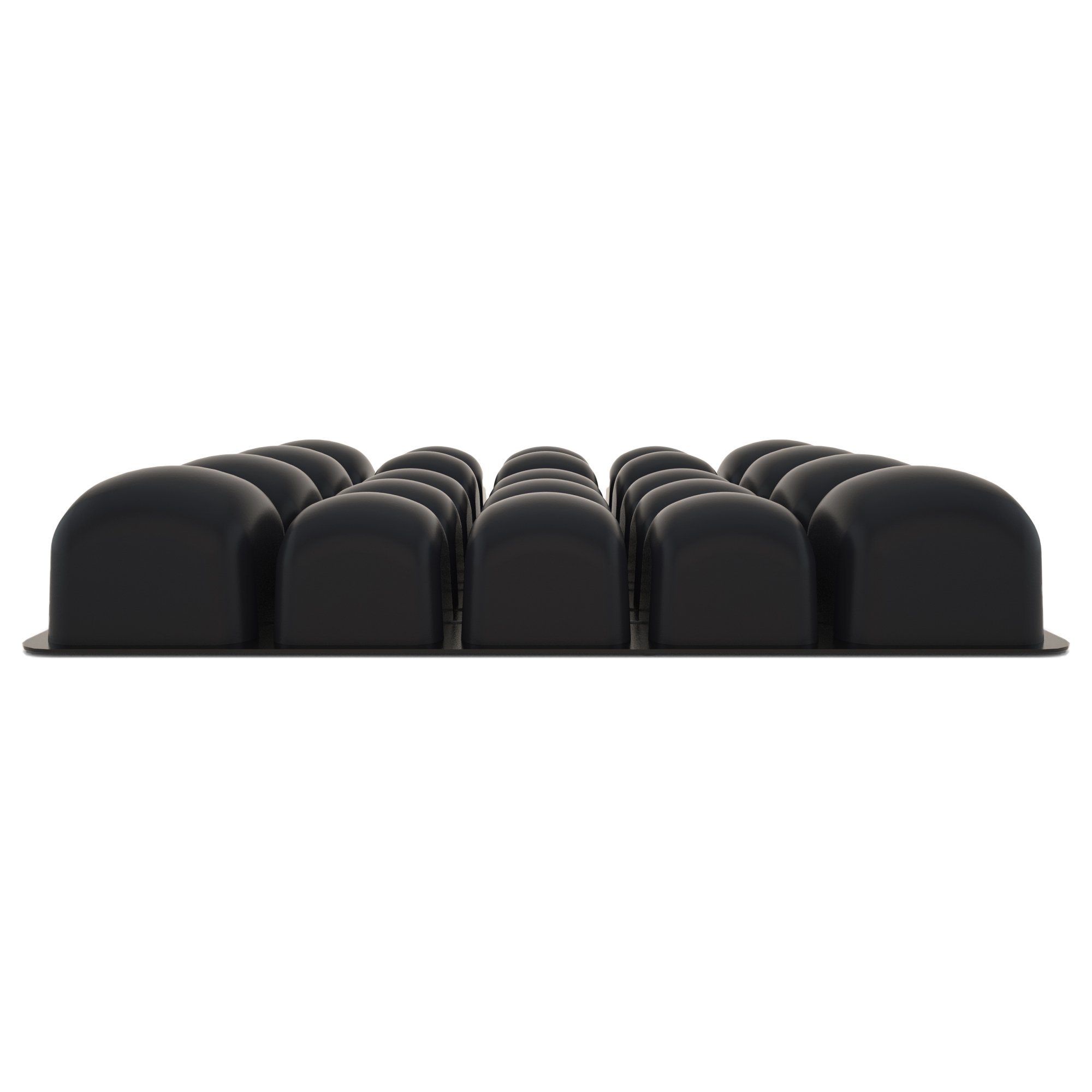 ROHO® Mosaic® Inflatable Seat Cushion, 18 x 16 x 3 Inch, Air Cells, Black - Image 3