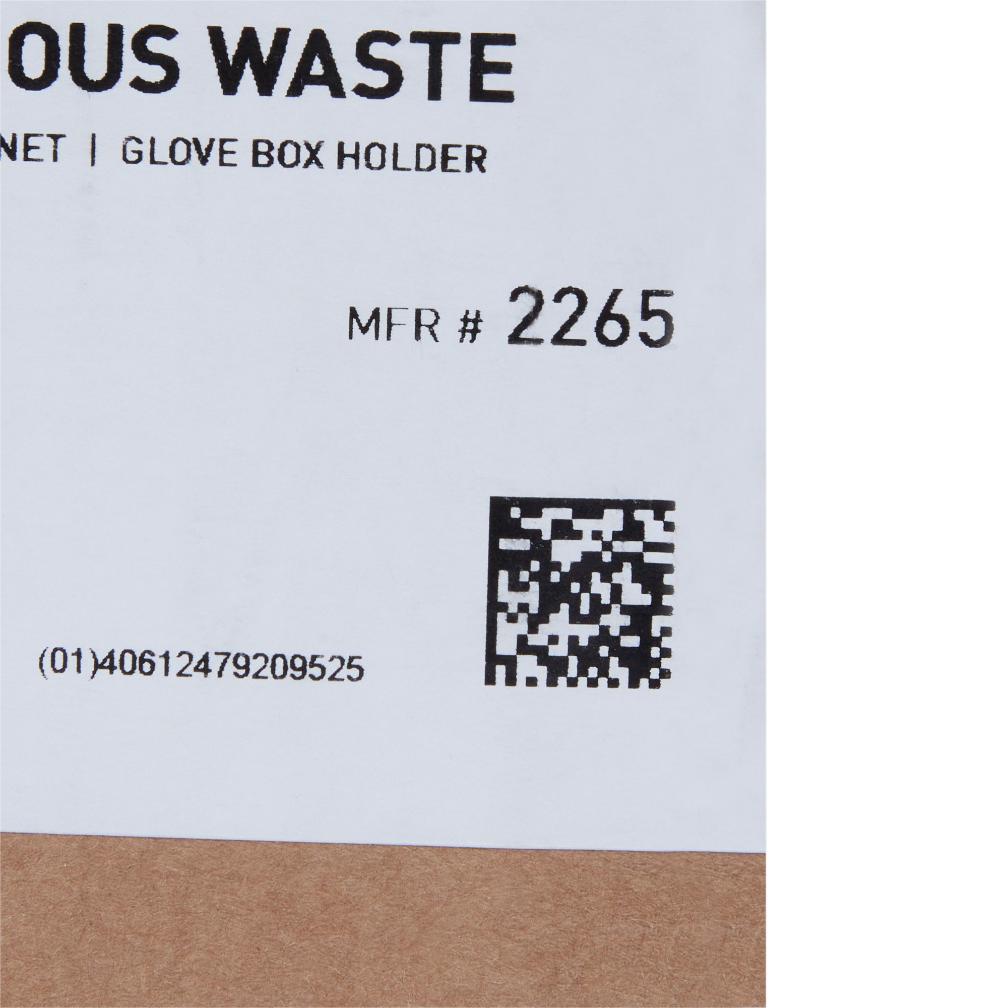 McKesson Prevent® Sharps Wall Cabinet with Glove Box, 12¼ x 4¾ x 15 Inch - Image 5