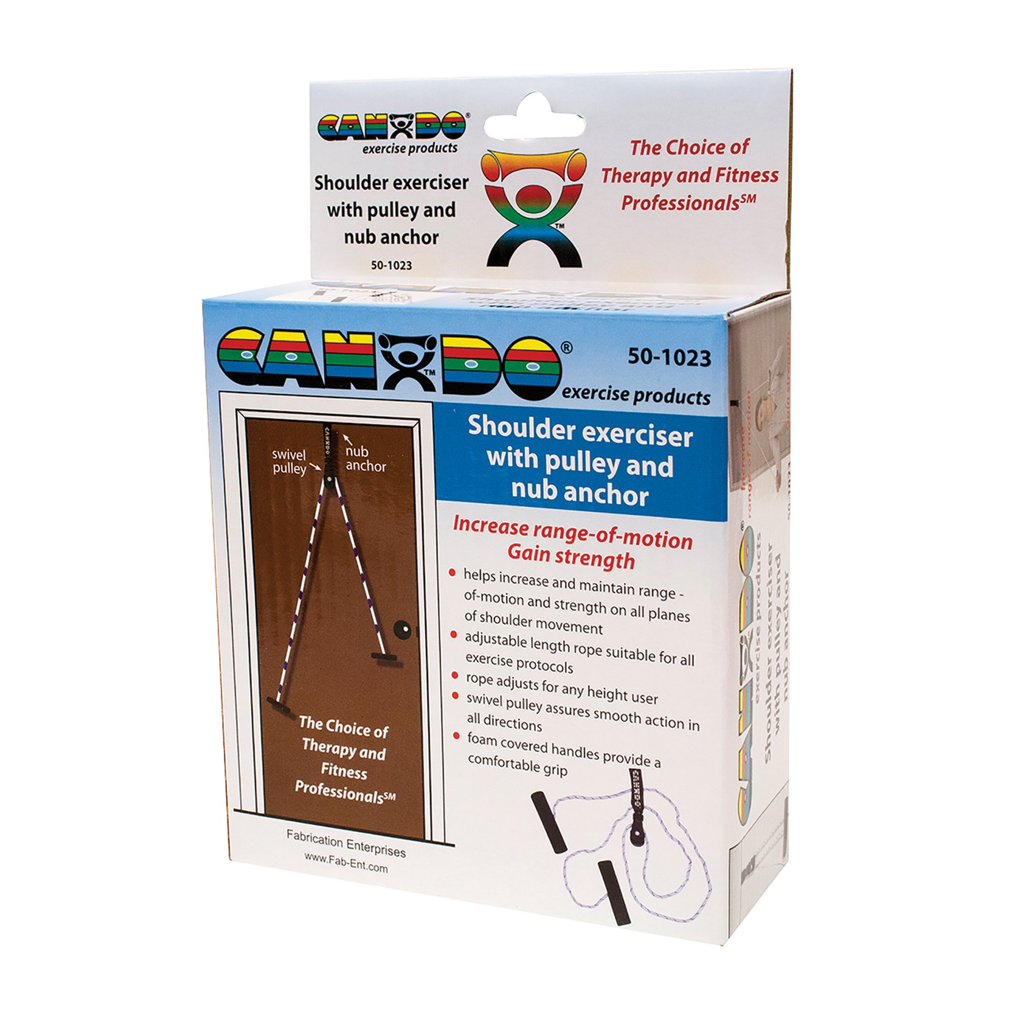 CanDo® Overdoor Shoulder Single Pulley Exerciser with Door Strap - Image 3