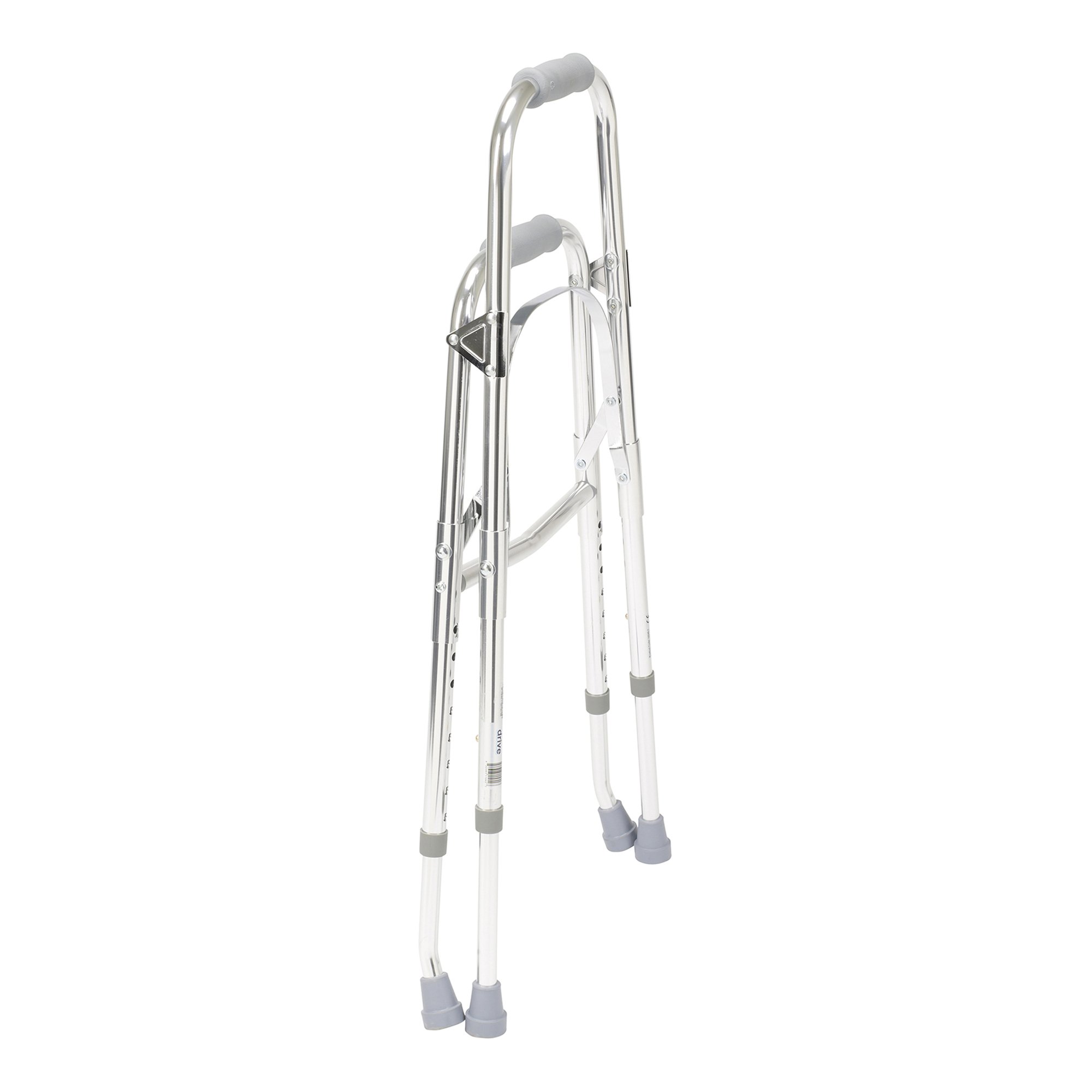 drive™ Hemi Aluminum Side Step Folding Walker, 29.5 - 37 Inch Height - Image 2
