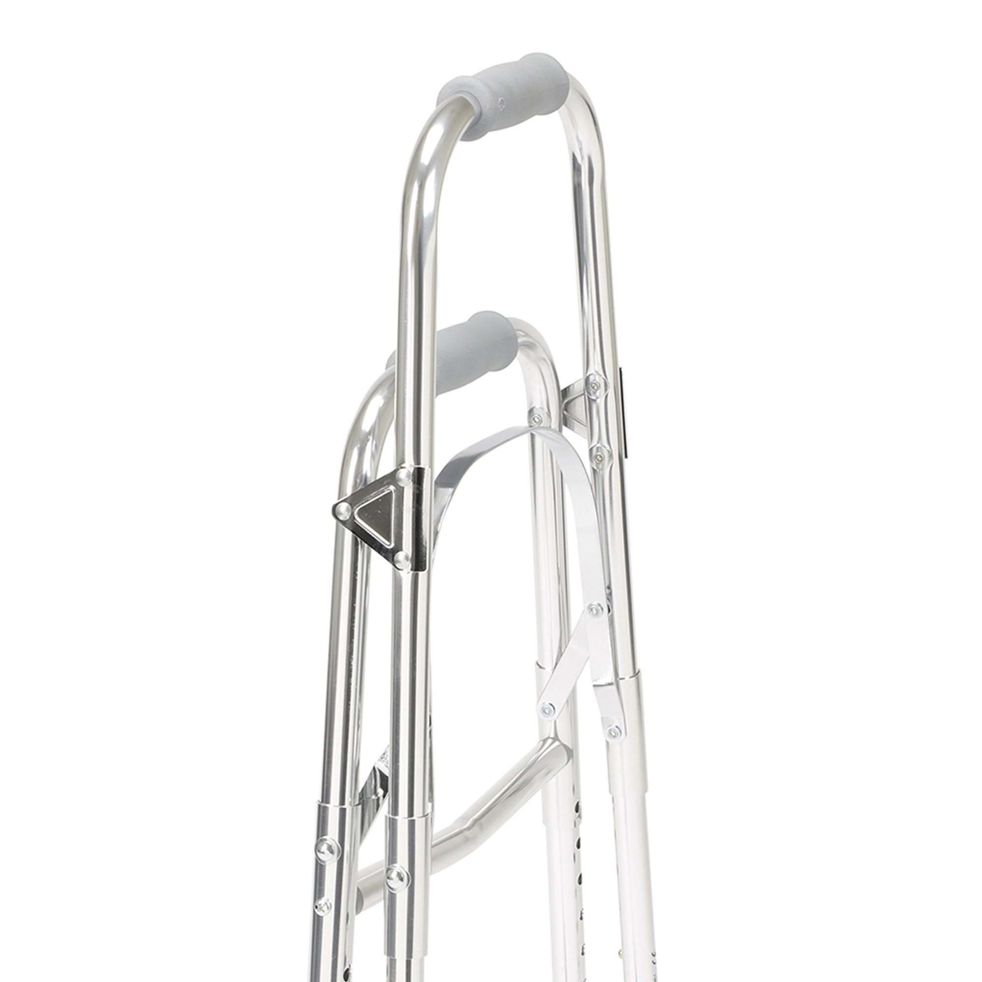 drive™ Hemi Aluminum Side Step Folding Walker, 29.5 - 37 Inch Height - Image 5