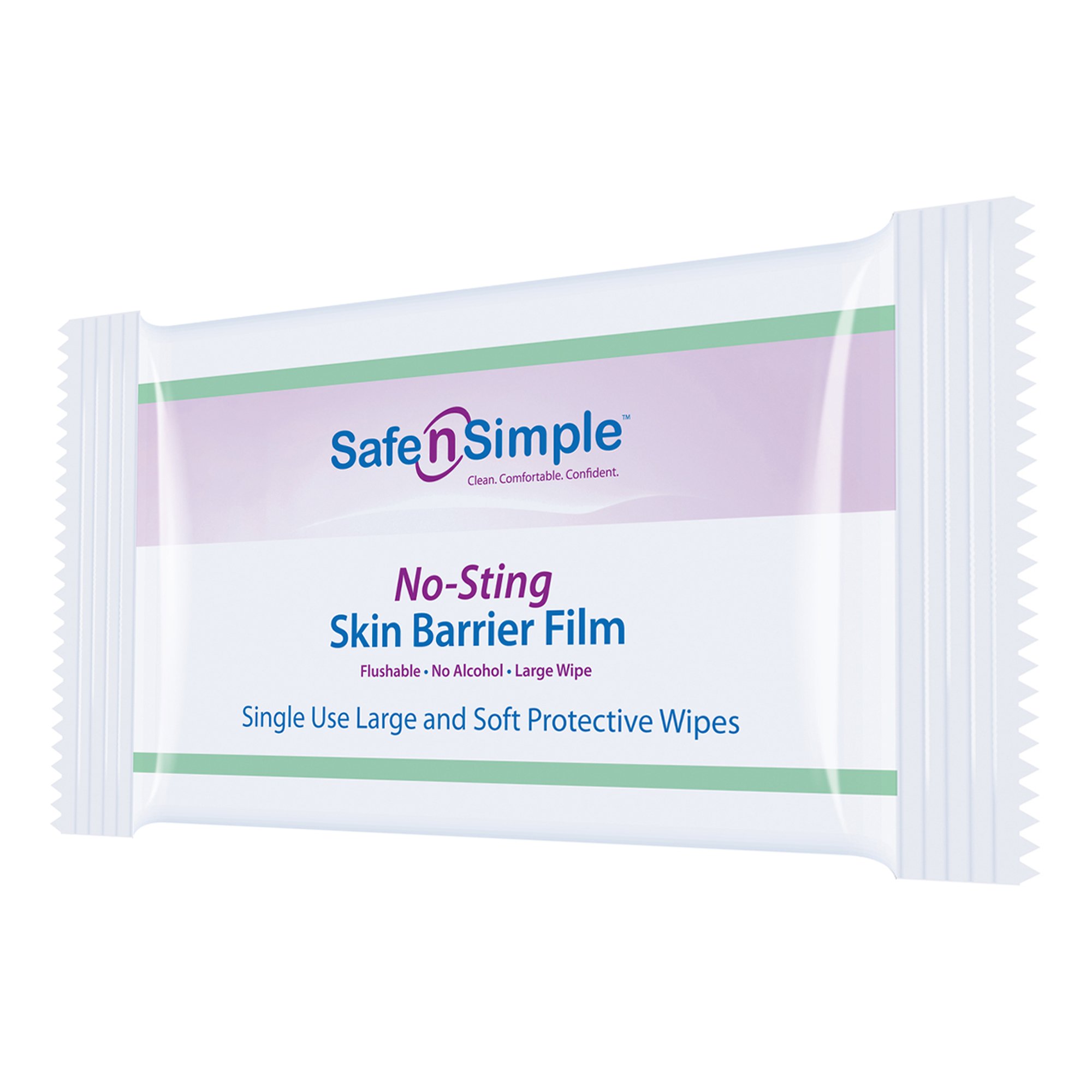 Safe N Simple No-Sting Skin Barrier Wipe, 5 x 7 Inch - Image 2