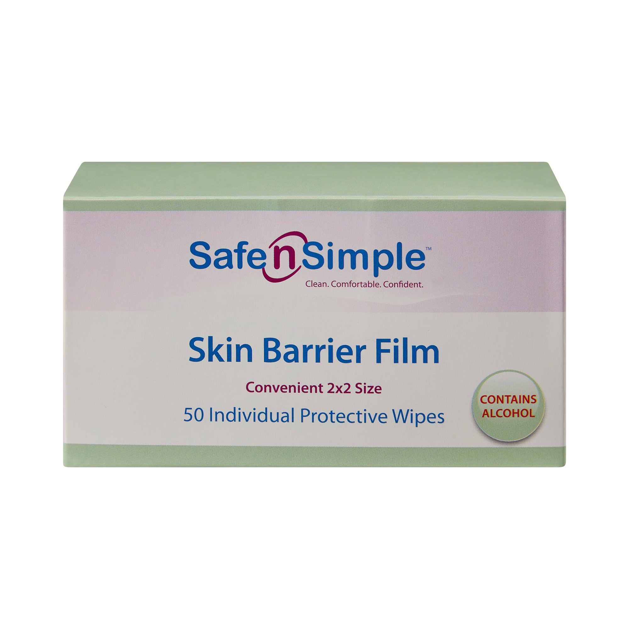 Safe N Simple Skin Barrier Wipe, 50 Packets per Box - Image 2