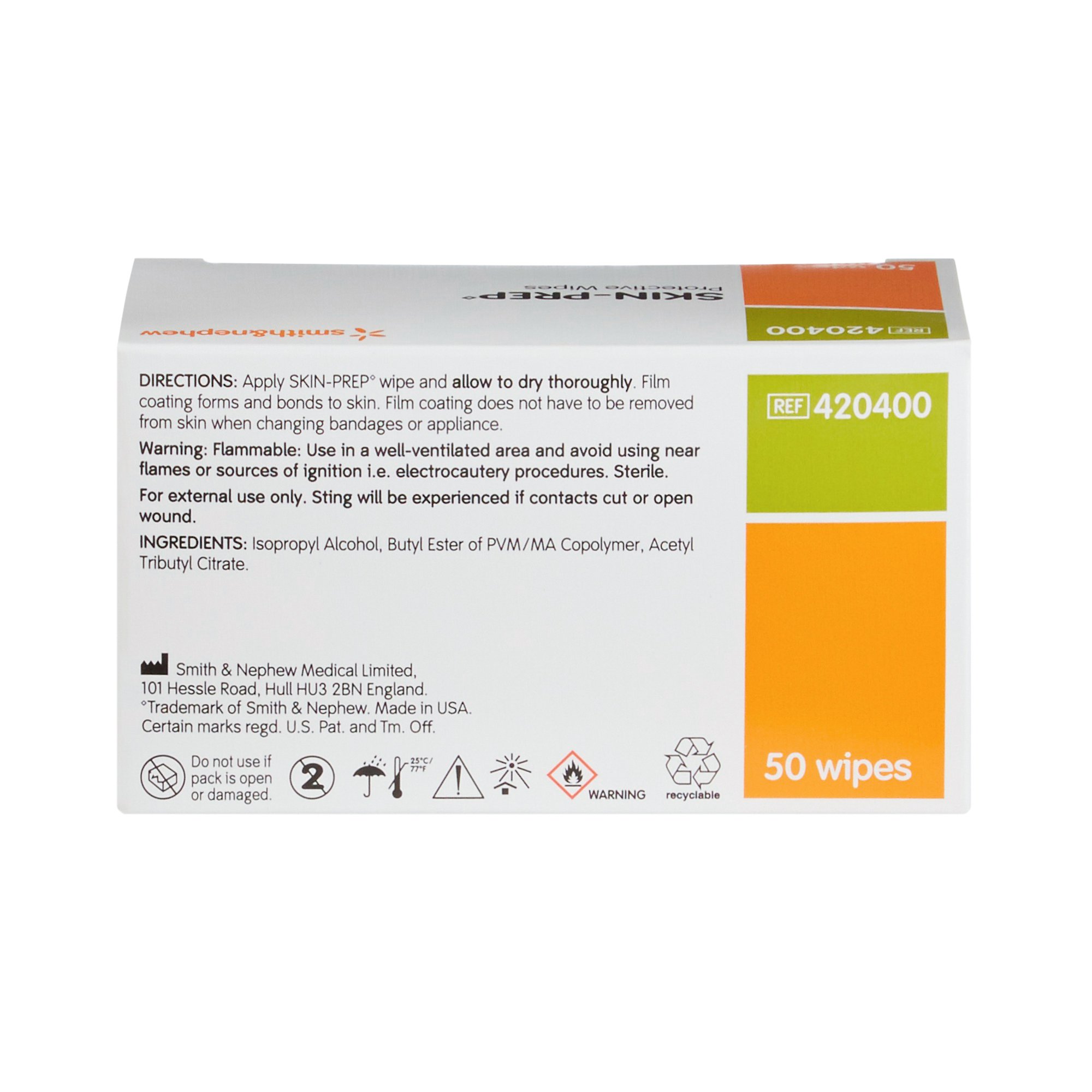 Smith and Nephew Skin-Prep Skin Barrier Wipe, Individual Packet, nonsterile - Image 4
