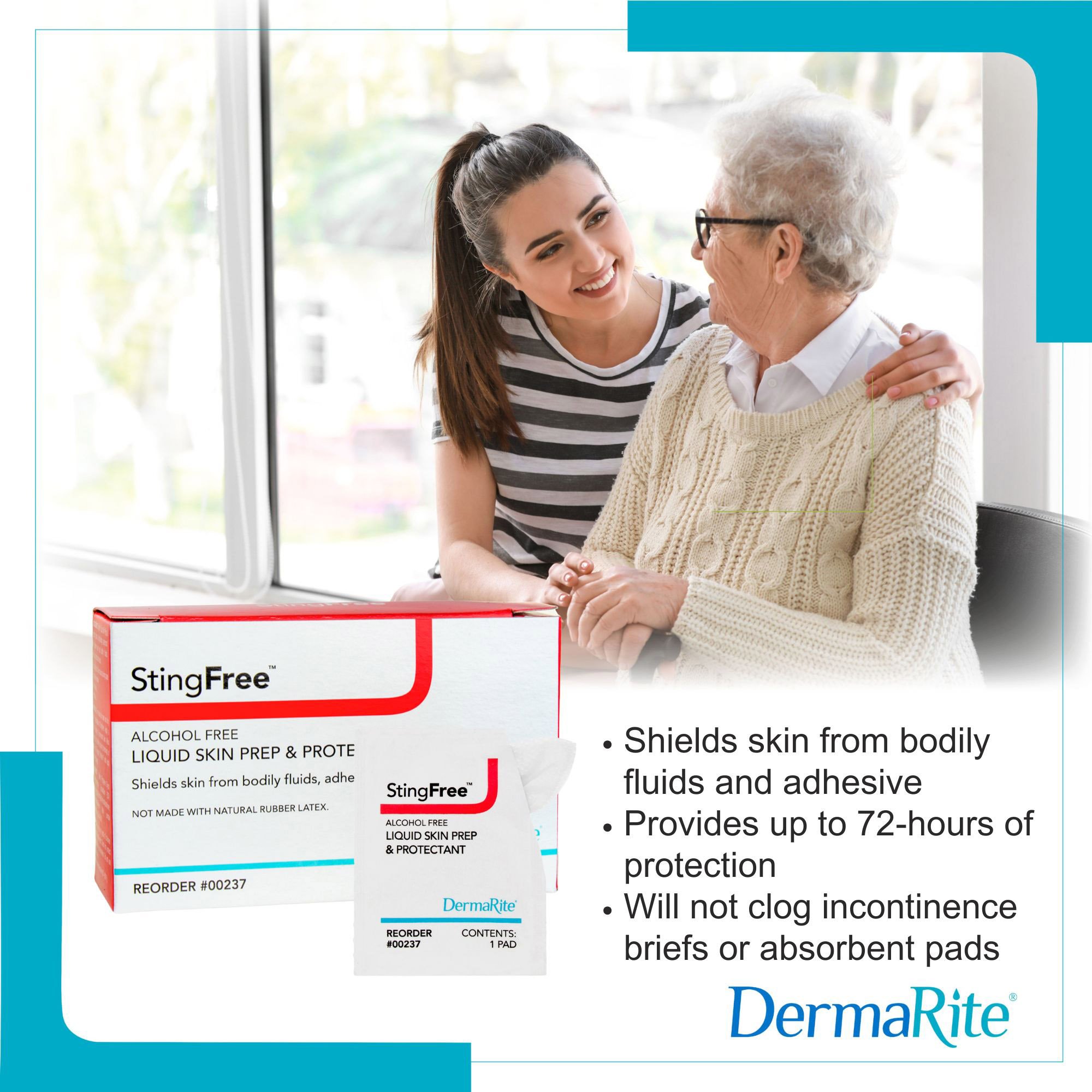 StingFree Skin Barrier Wipe Nonsterile, Alcohol-Free - Image 5