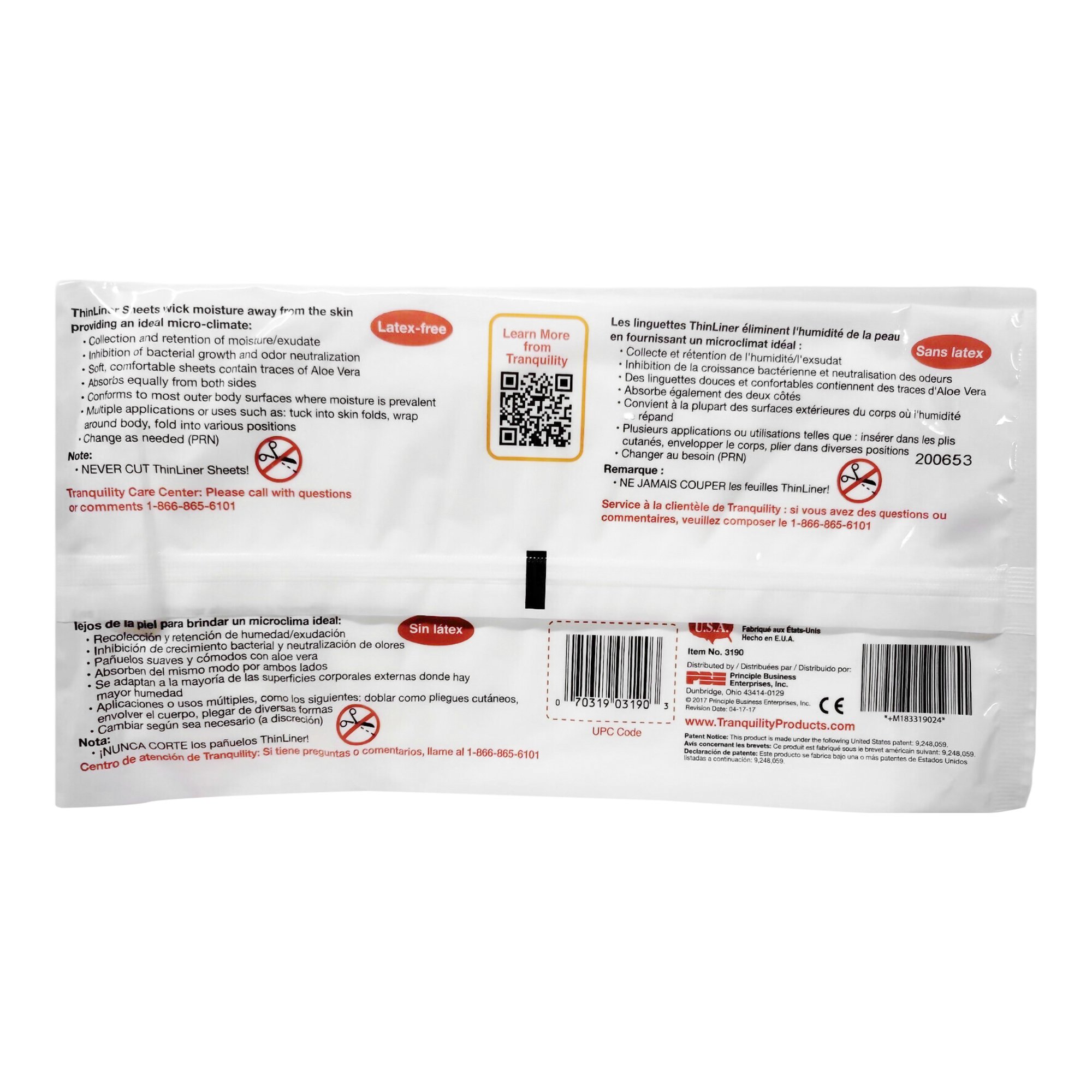 Tranquility ThinLiner® Skin Fold Pad, 6 x 10 Inch - Image 3