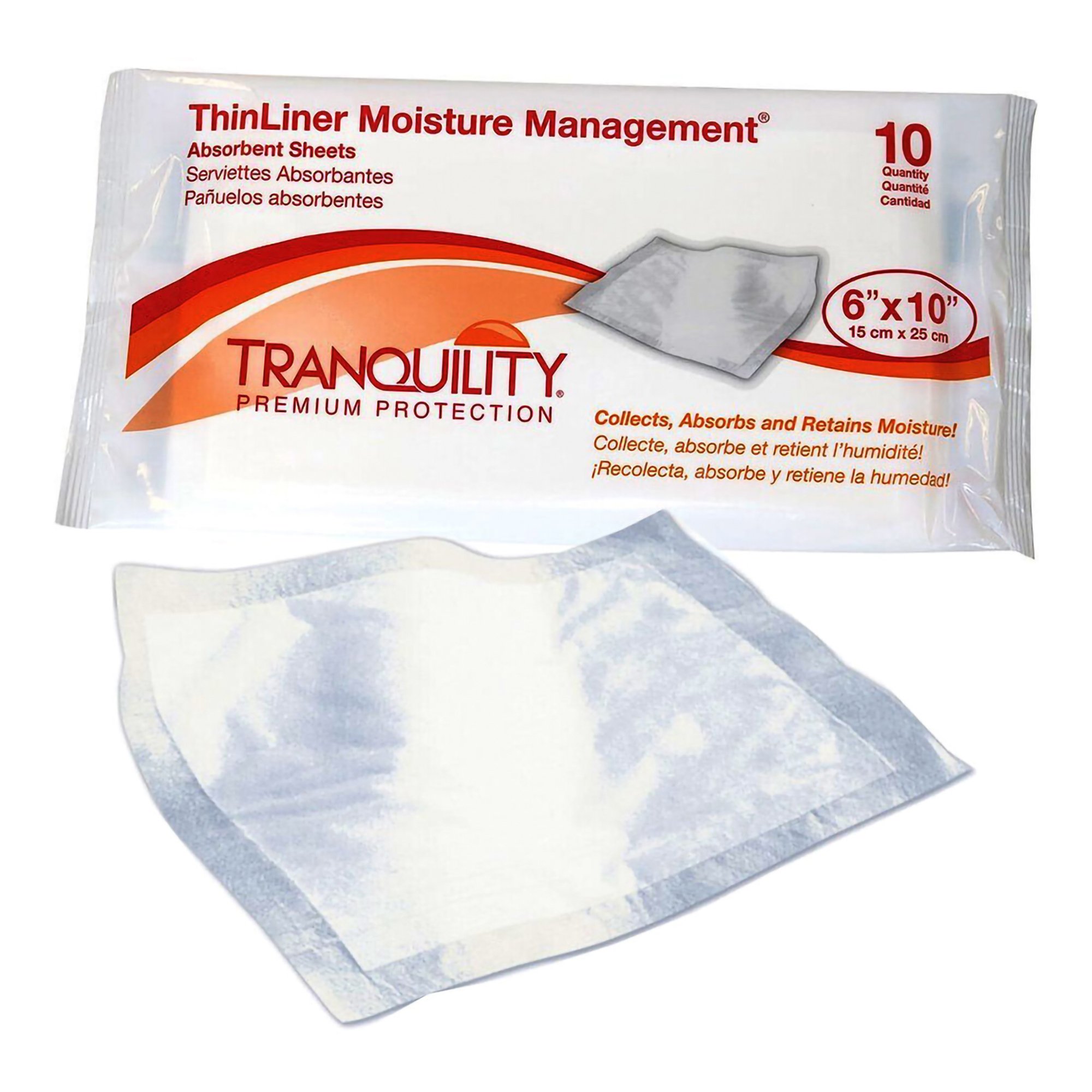 Tranquility ThinLiner® Skin Fold Pad, 6 x 10 Inch