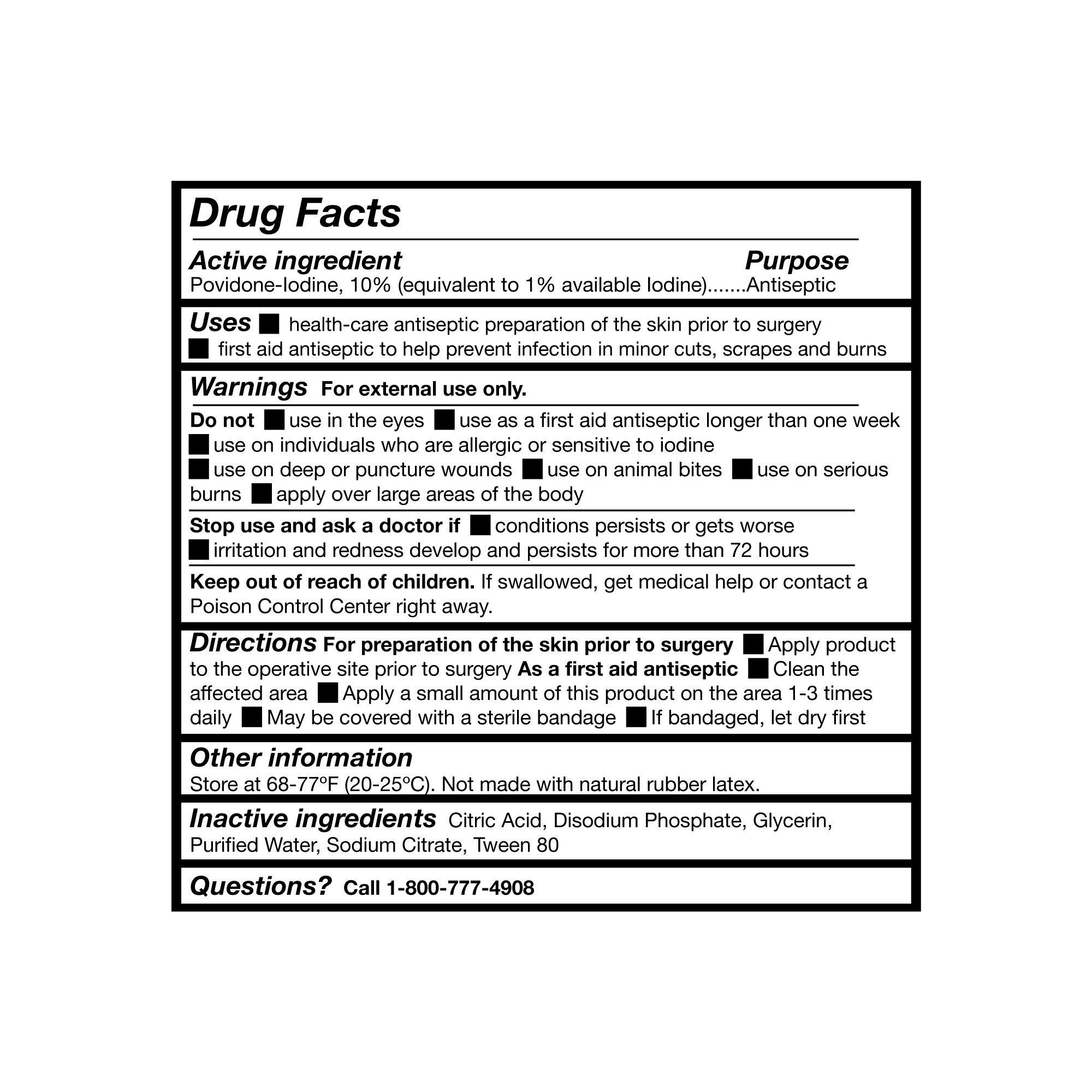 McKesson Microbicide Antiseptic PVP Scrub Solution, 4-ounce bottle - Image 2