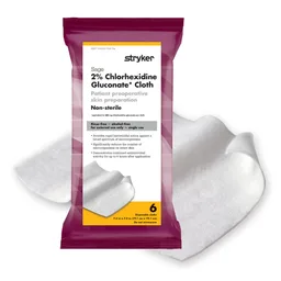 Sage® 2% CHG Preoperative Skin Prep Wipe, 7.5 x 7.5 Inch