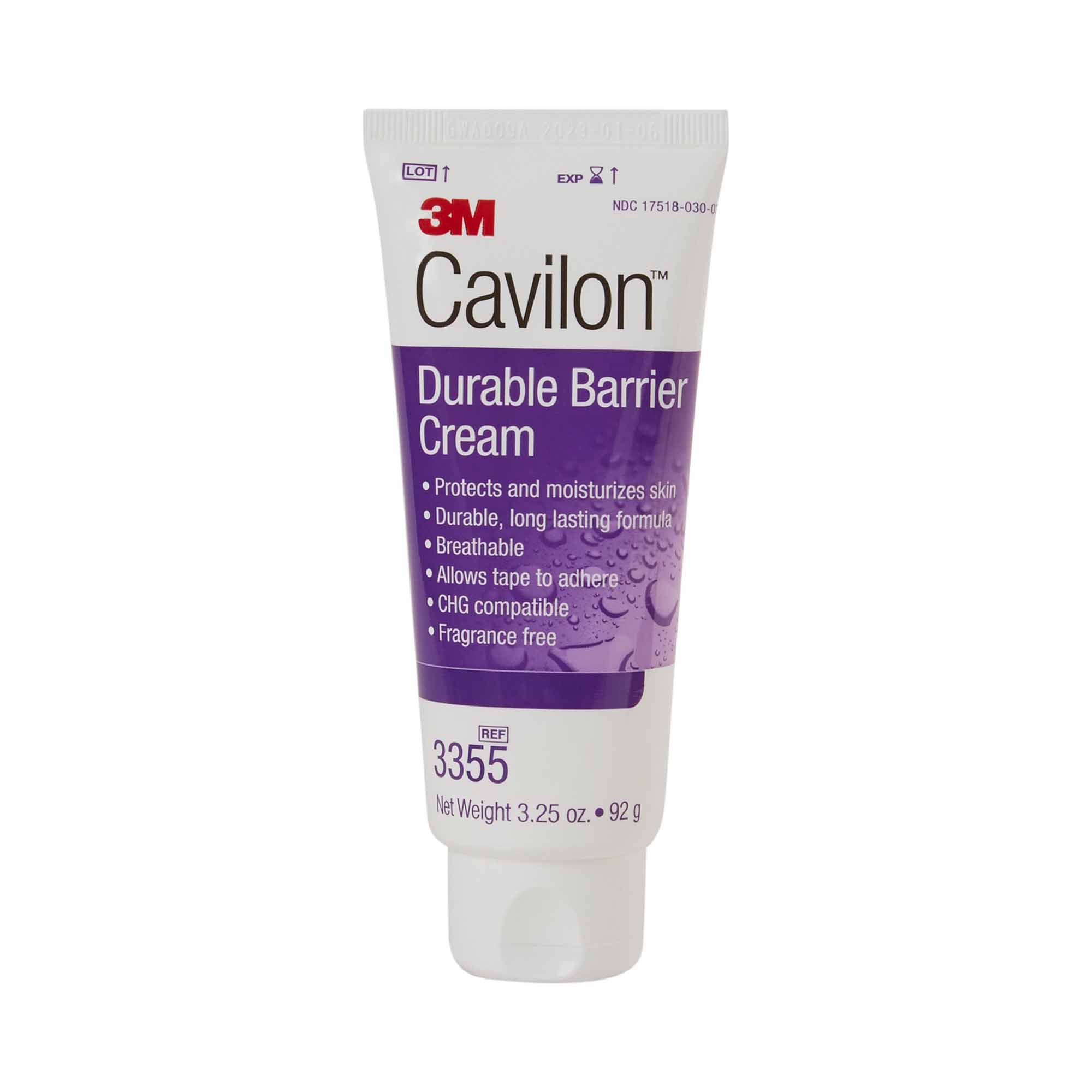 3M Cavilon™ Barrier Cream, 3.25 oz Tube, Unscented, Hypoallergenic - Image 2