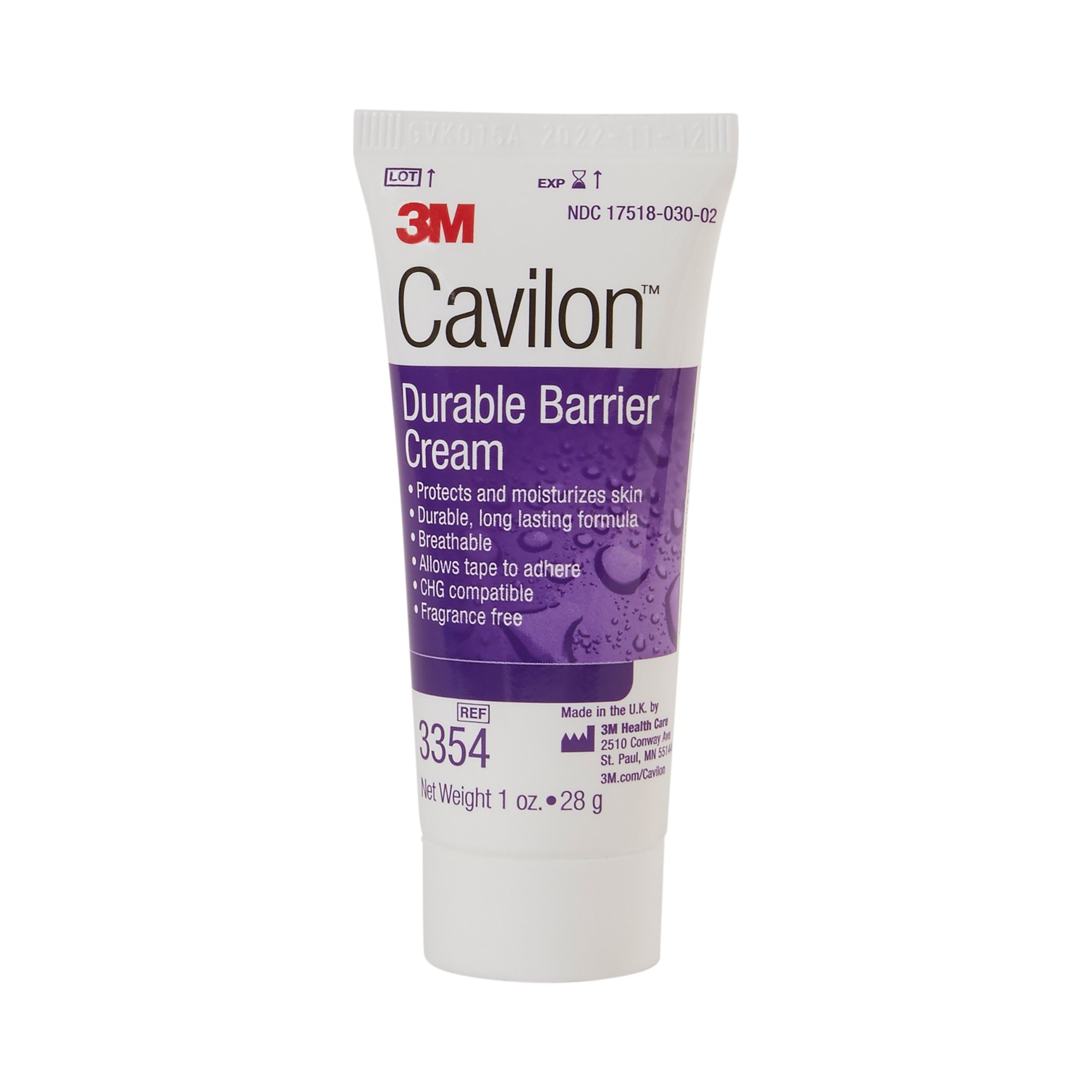 3M Cavilon™ Skin Protectant, Unscented Cream, 28 Gram Tube - Image 2